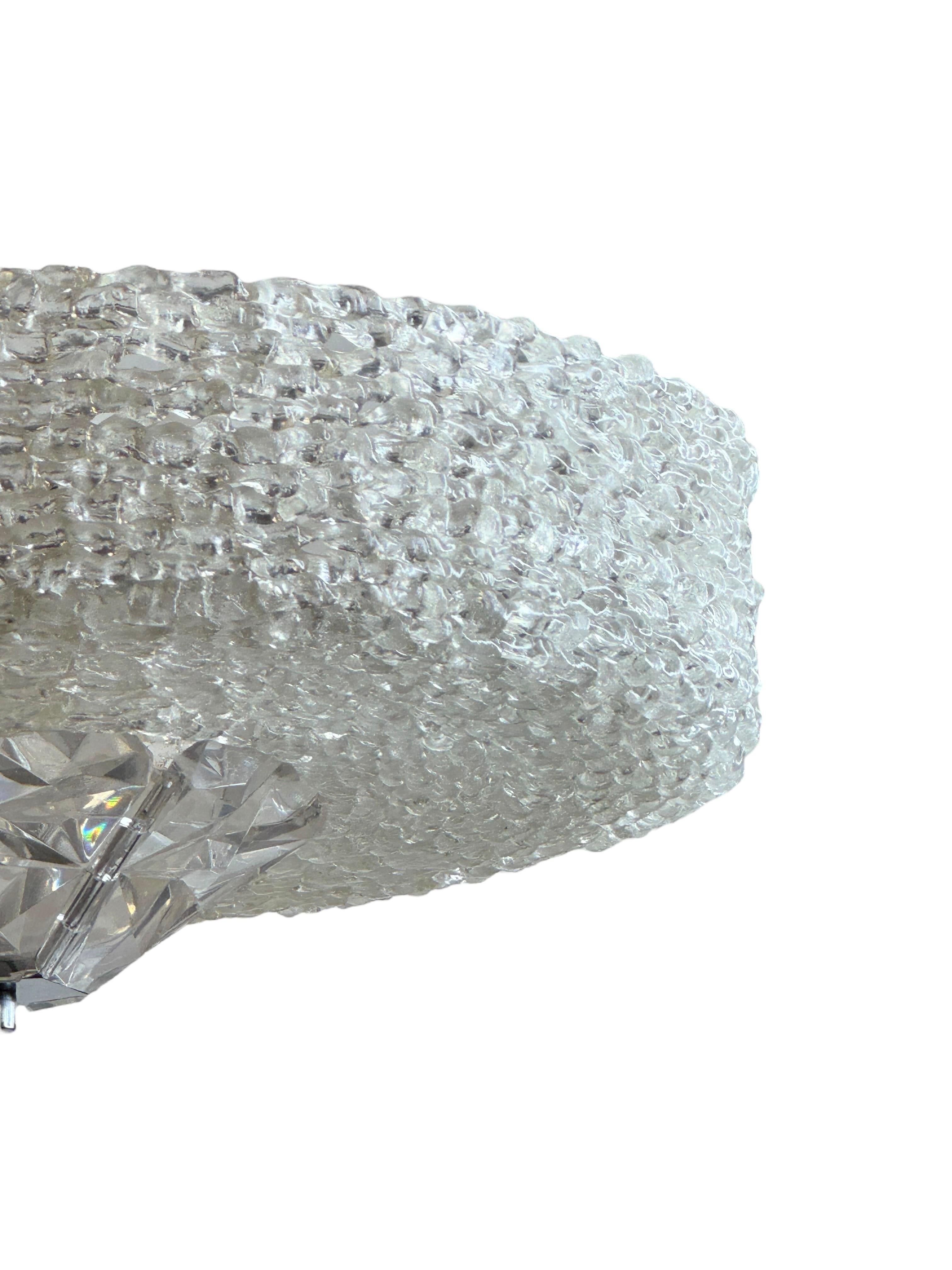 Mid-20th Century Lucite Glass UFO Chandelier by Austrolux, Austria, 1960s For Sale