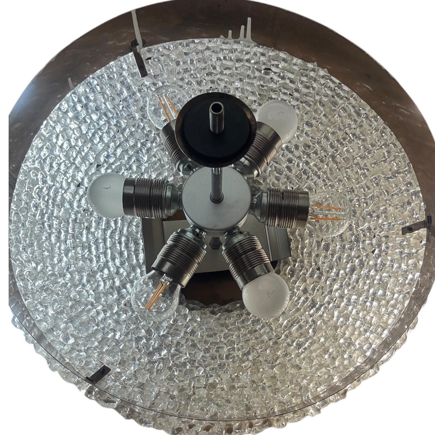 Lucite Glass UFO Chandelier by Austrolux, Austria, 1960s For Sale 2