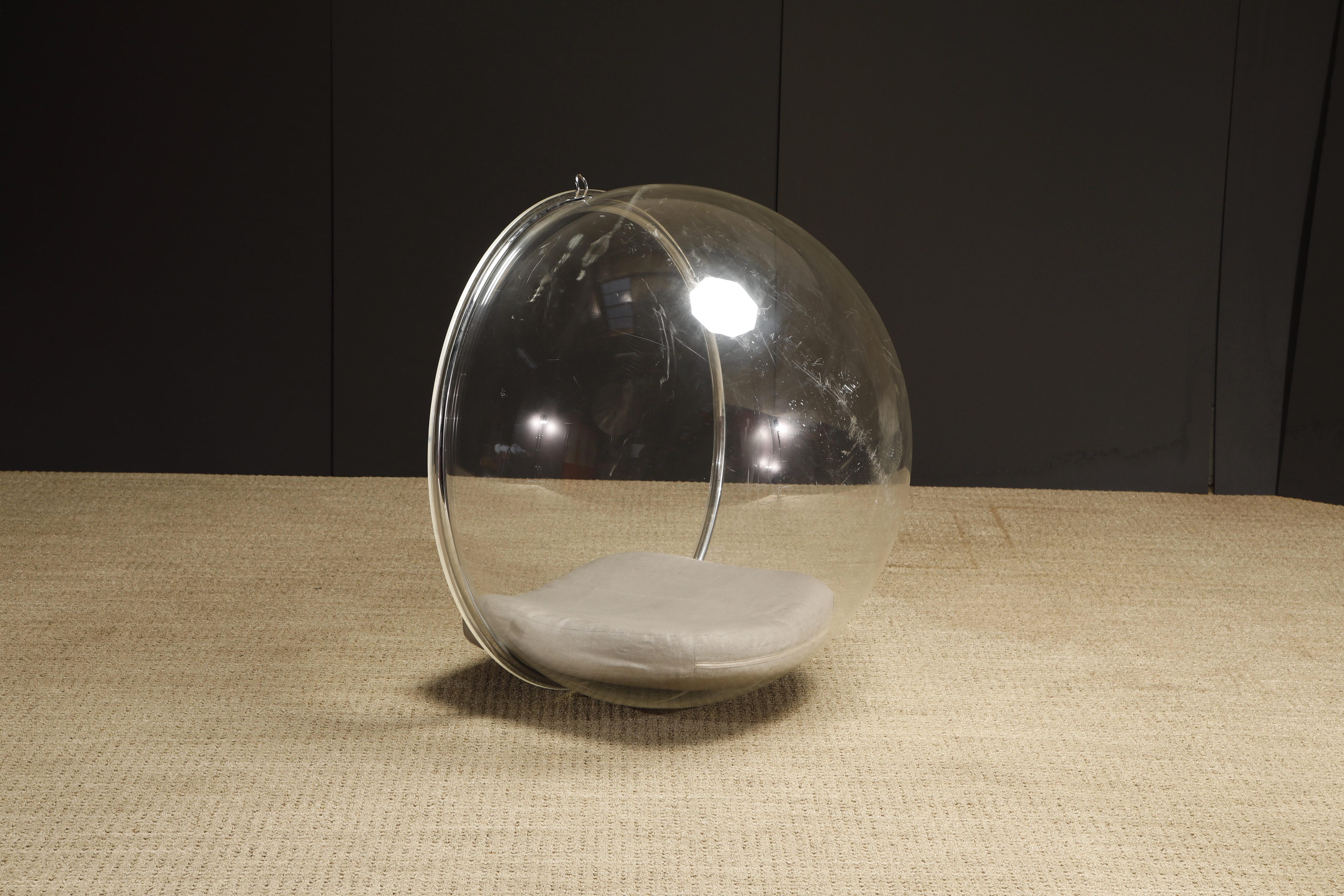 Lucite Hanging 'Bubble Chair' by Eero Aarnio for Adelta, Signed For Sale 6