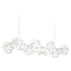 Lucite Helix Chandelier by Cam Crockford