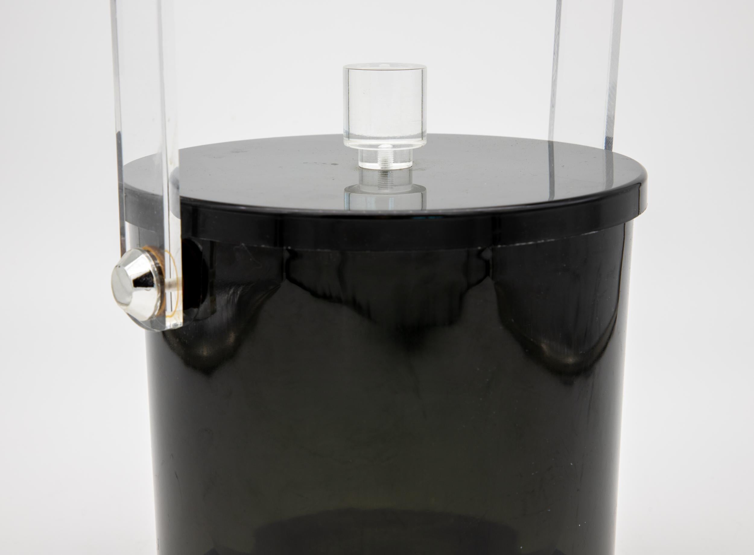 Mid-Century Modern Lucite Ice Bucket For Sale