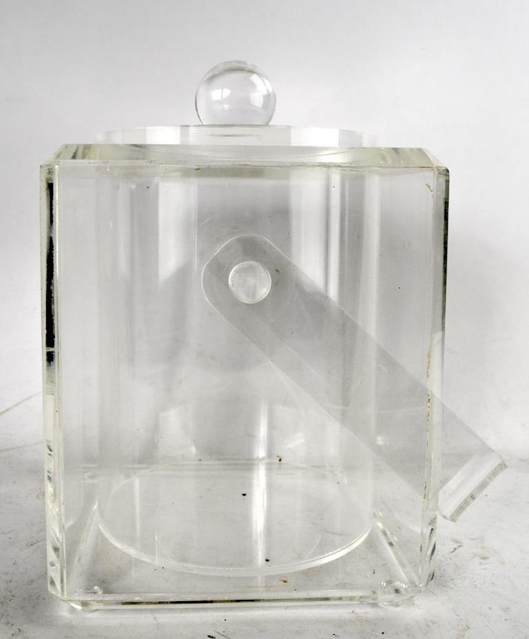 Lucite Ice Bucket at 1stDibs