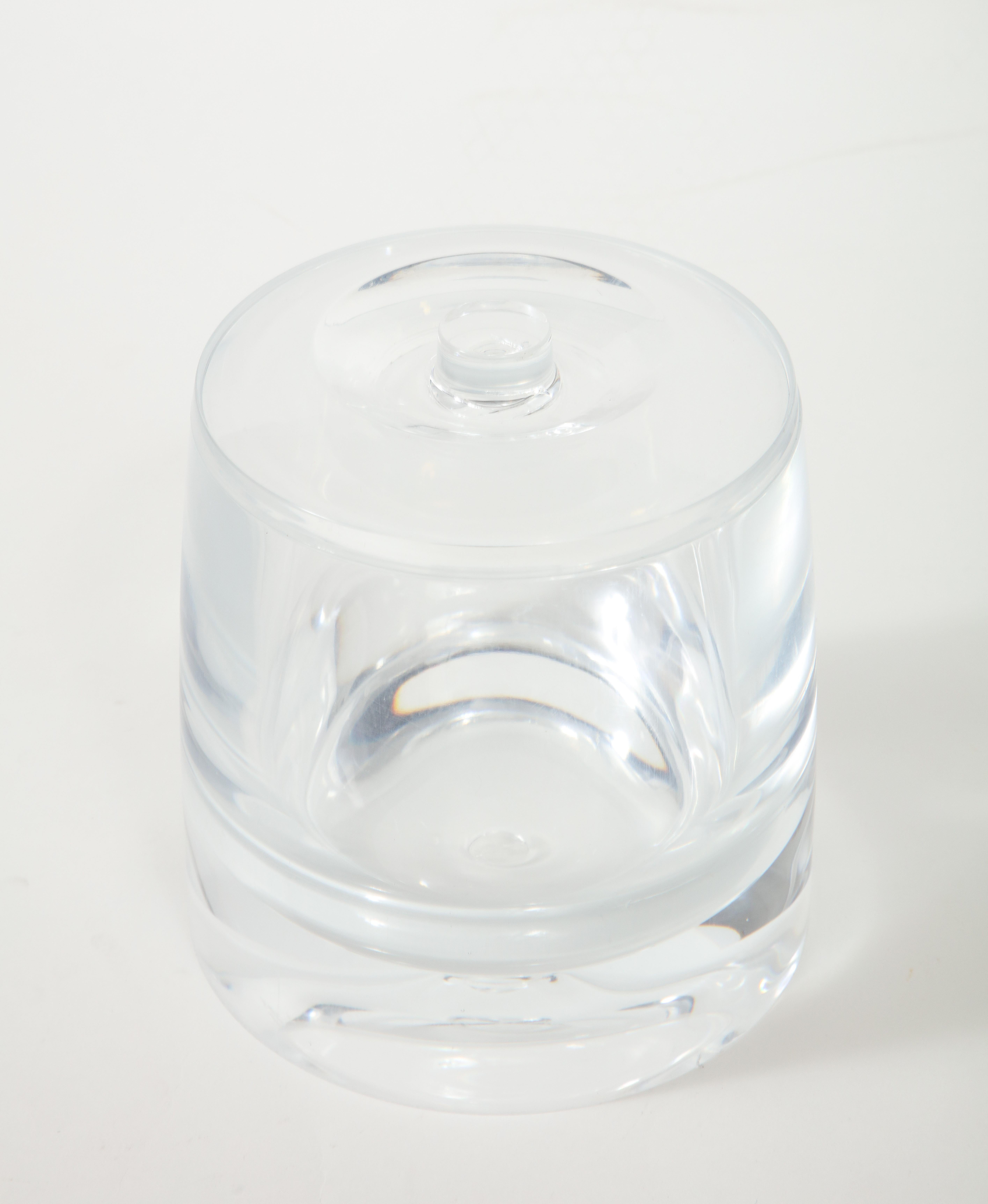 Late 20th Century Lucite Ice Bucket For Sale