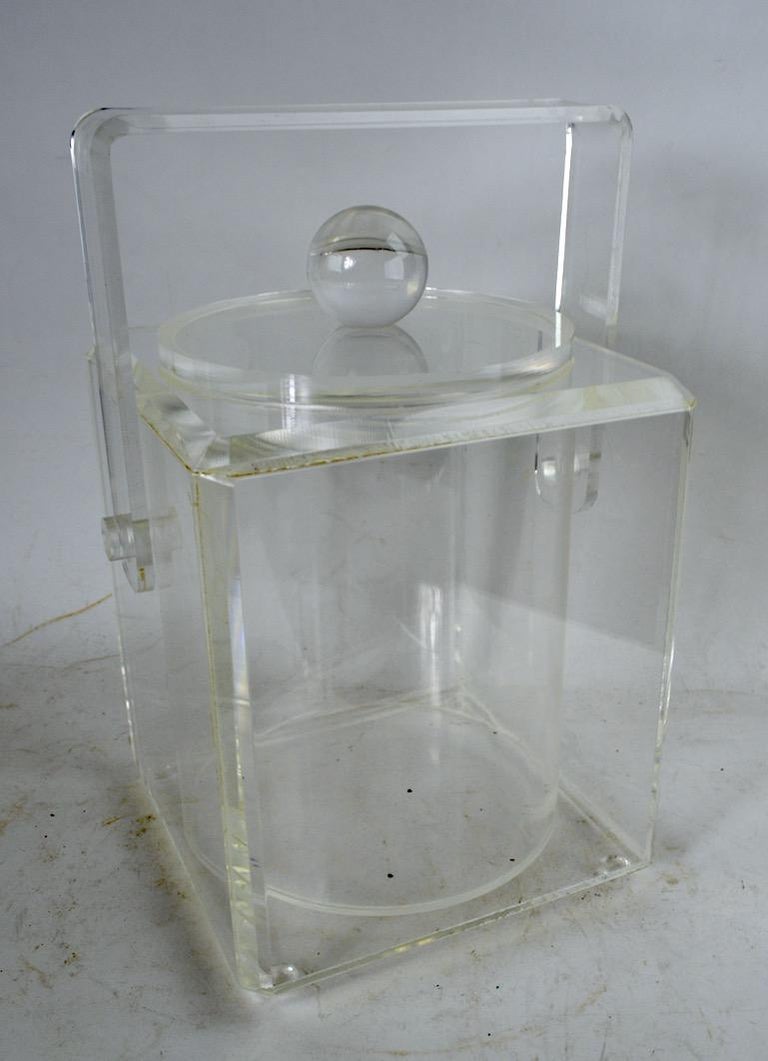 Lucite Ice Bucket at 1stDibs