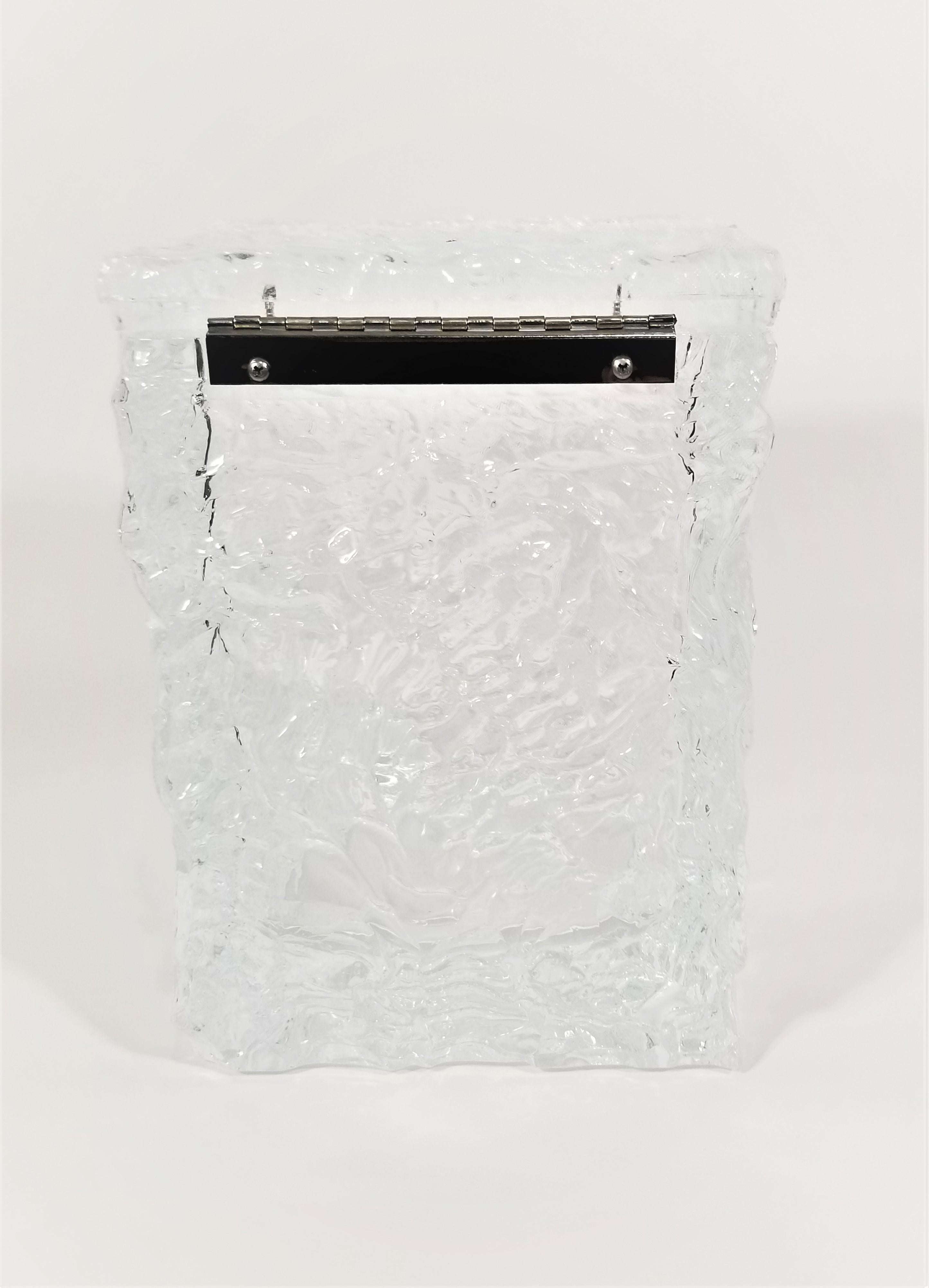 20th Century Lucite Ice Bucket Midcentury Brutalist Design  For Sale