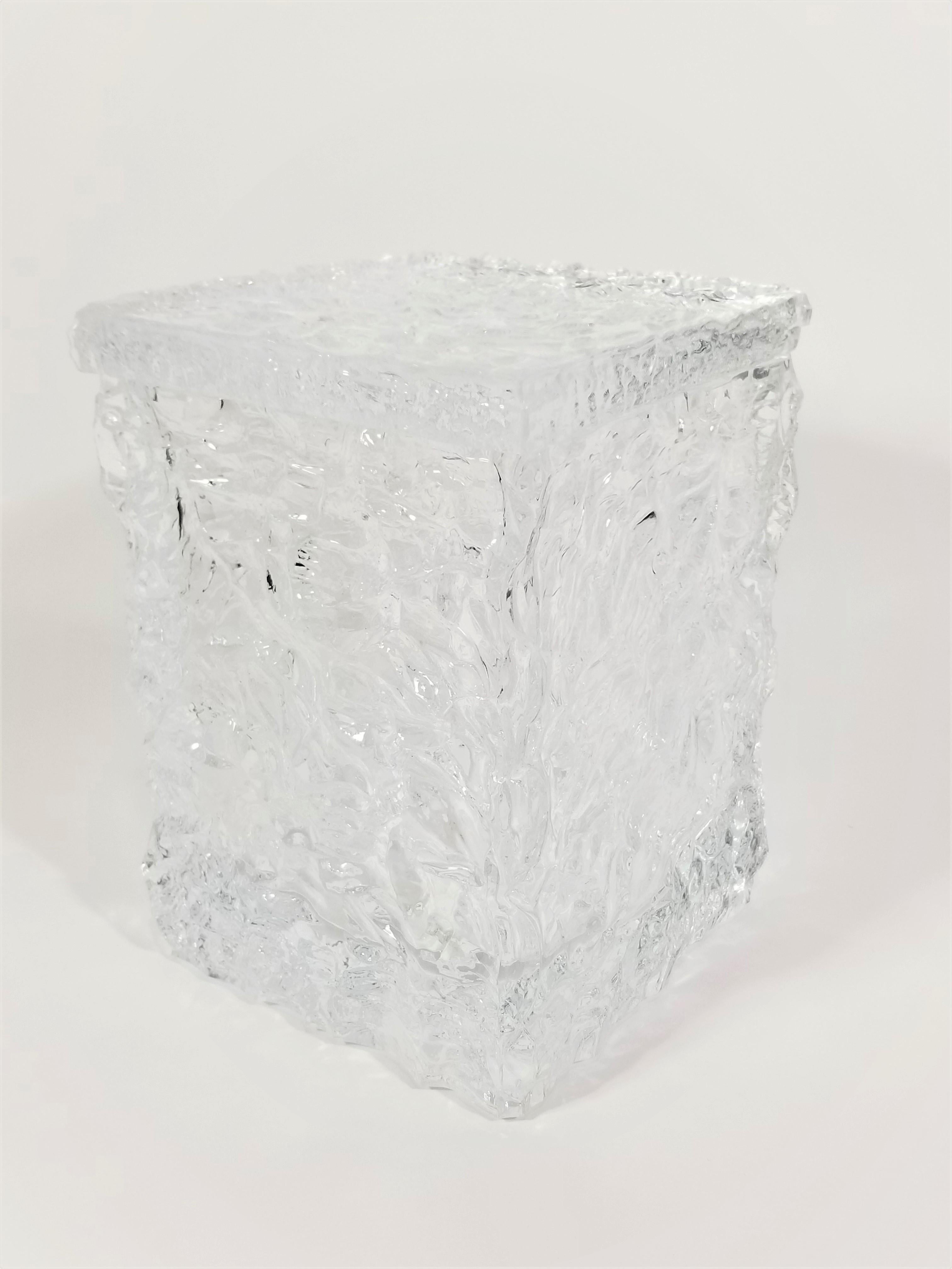 Lucite Ice Bucket Midcentury Brutalist Design  For Sale 1