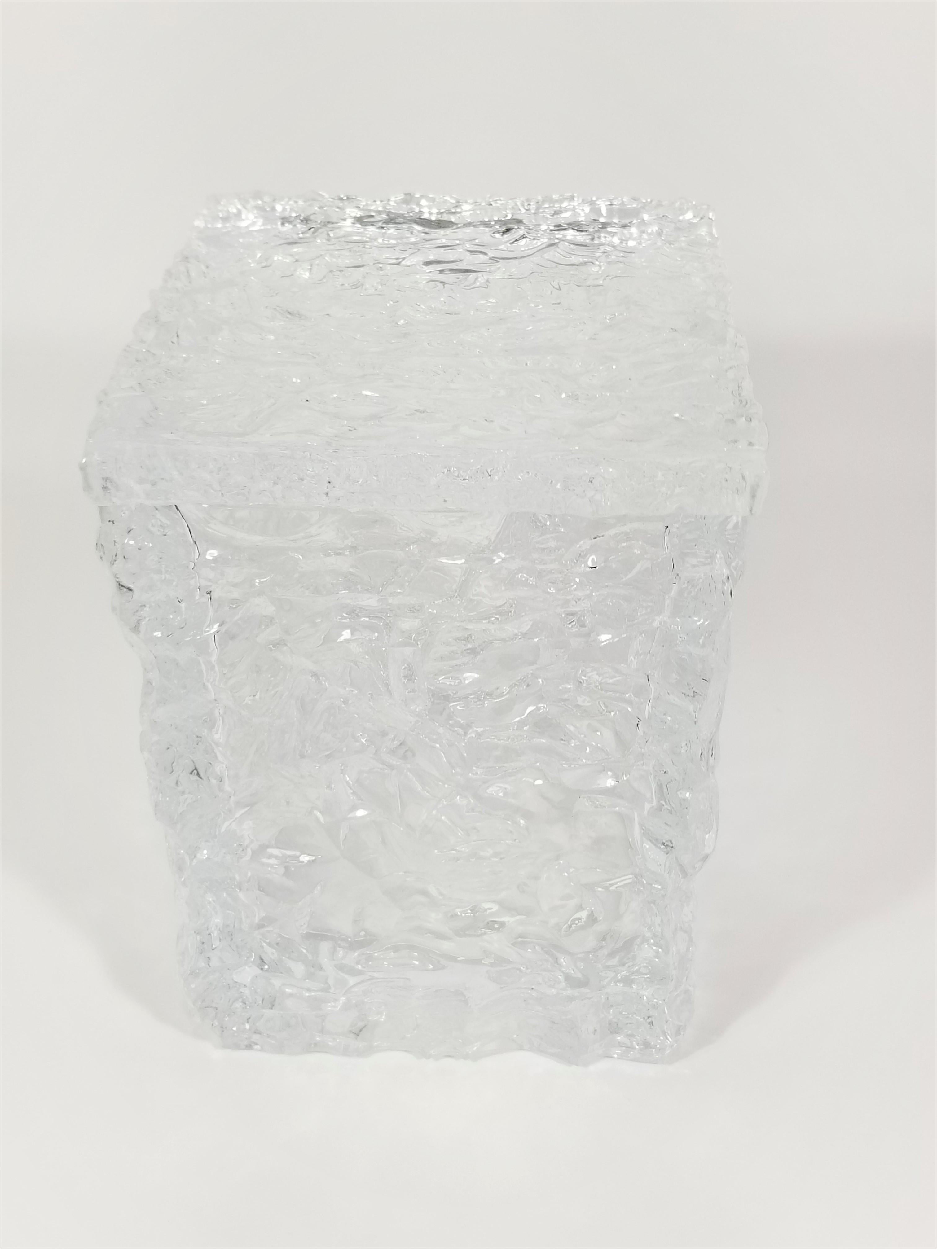 Lucite Ice Bucket Midcentury Brutalist Design  For Sale 3