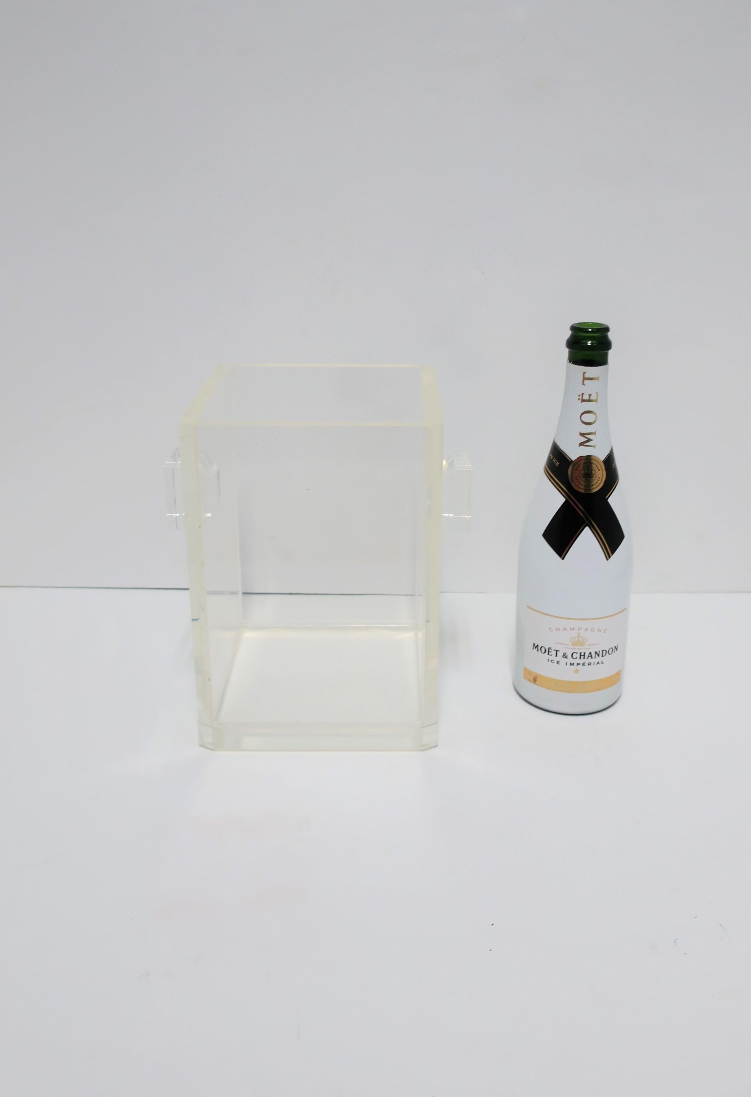 Lucite Ice Bucket or Champagne Wine Cooler, circa 1970s 3