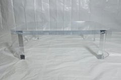 Lucite “L’Ami” Coffee Table by Charles Hollis Jones, Signed 1974