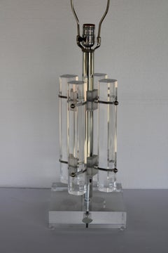 Lampada in lucite di Astrolite per la Ritts Company, Los Angeles, CA