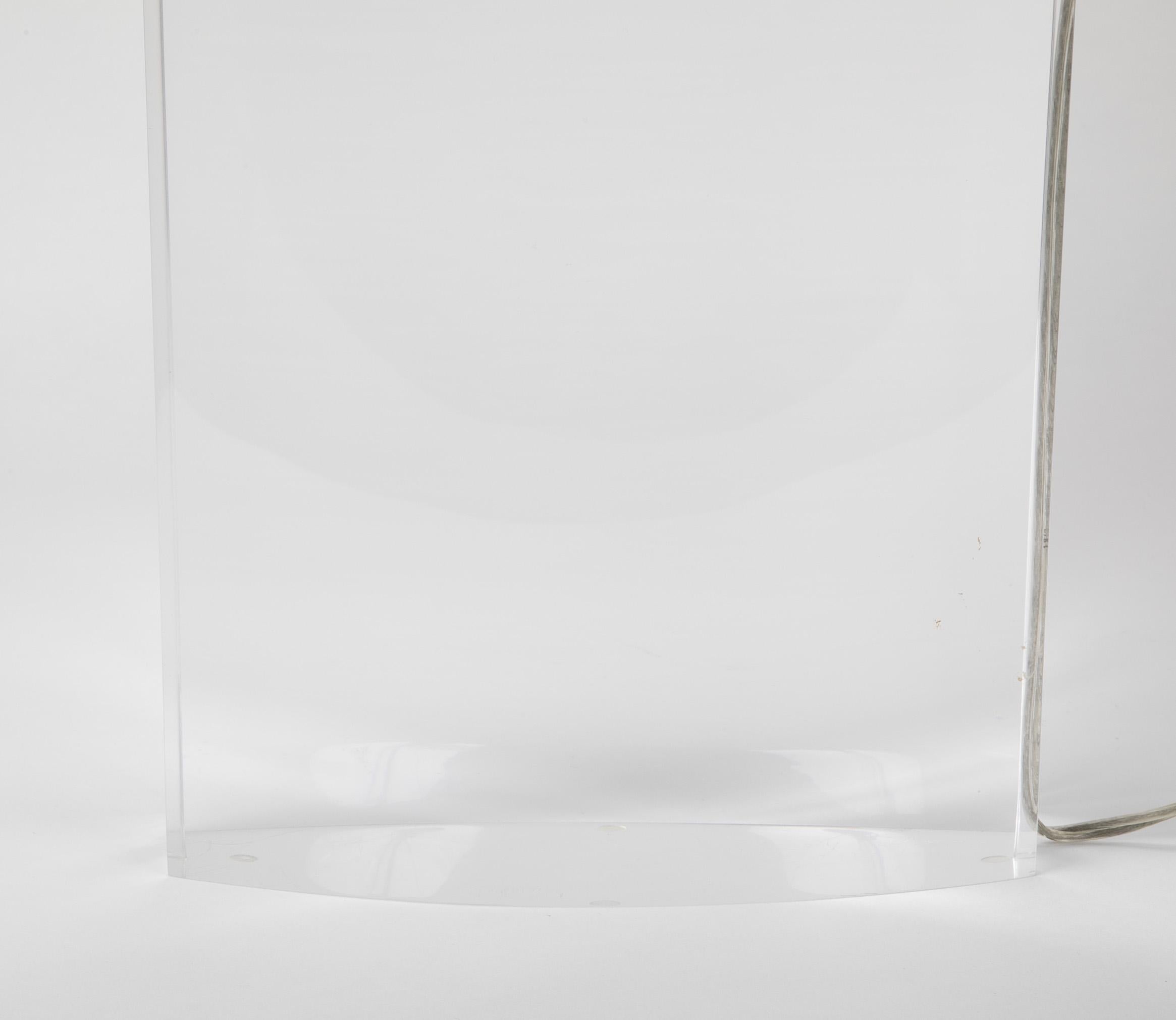 Lucite Lamp in the style of Karl Springer 8