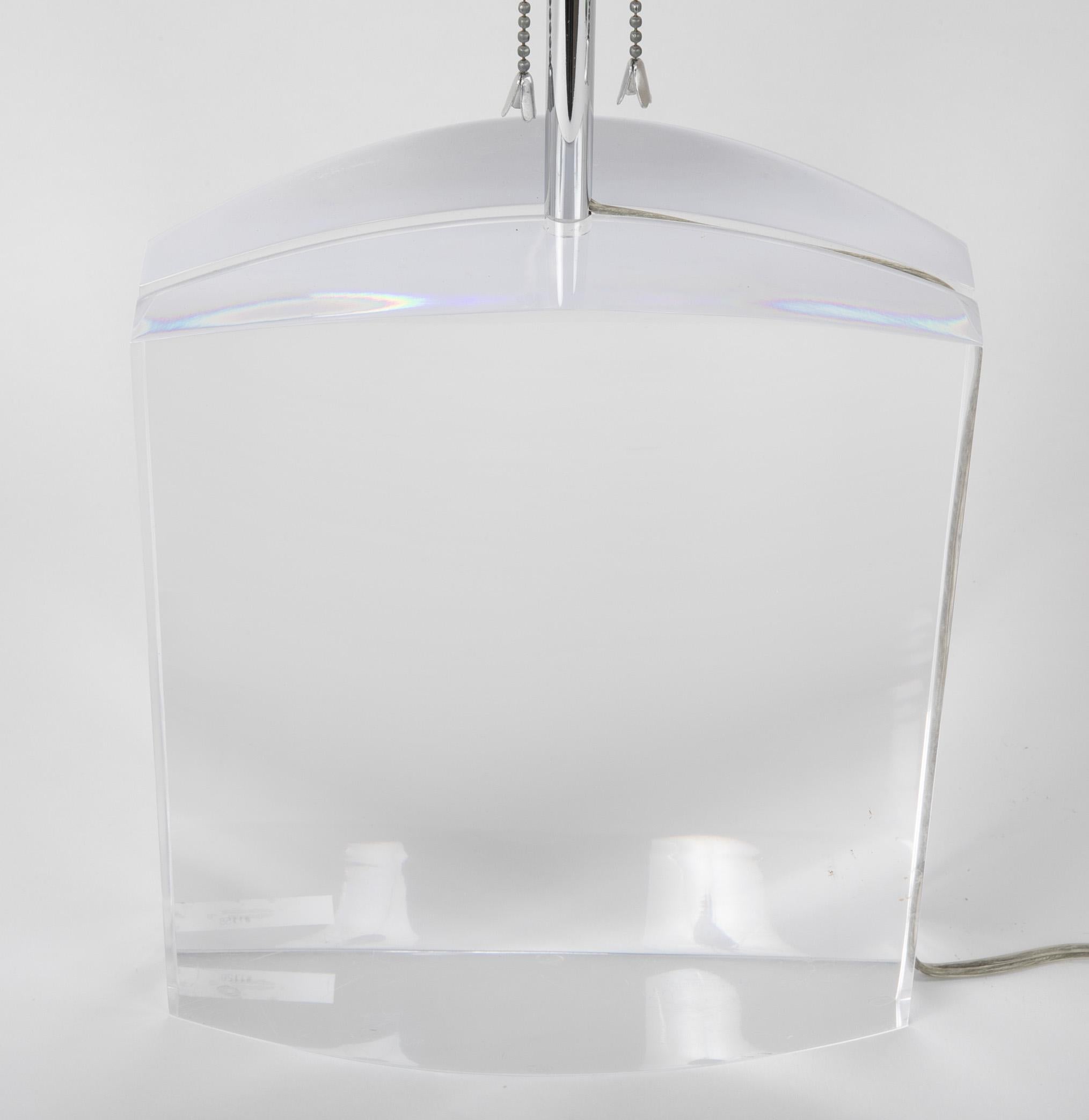 Lucite Lamp in the style of Karl Springer 2