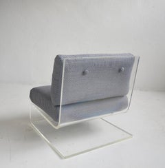 Lucite Lounge chair in the style of Jacques Charpentier, France 1970. Set of 2.