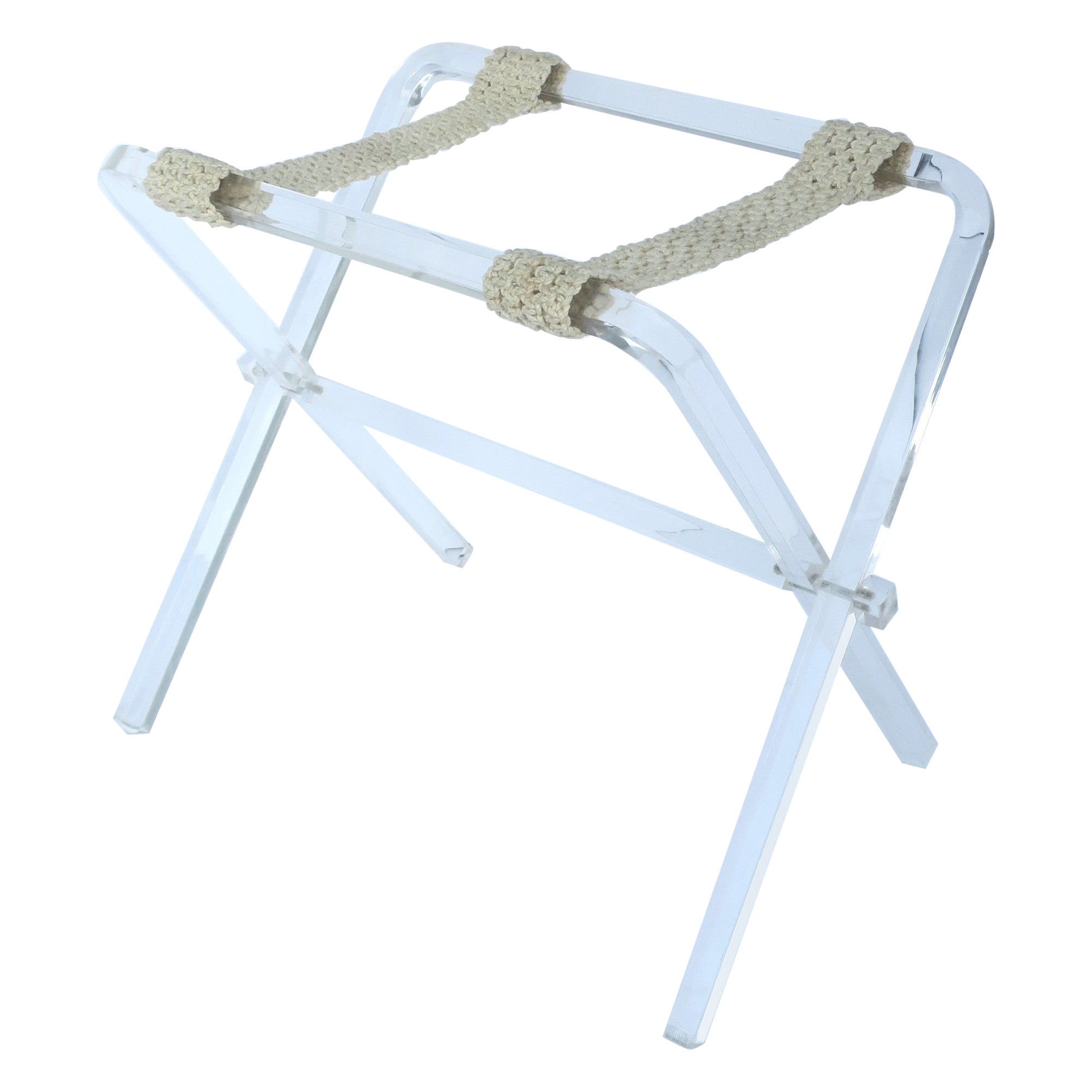 Lucite Luggage Rack