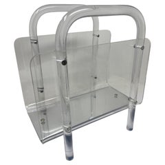 Portariviste in lucite nello stile di Charles Hollis Jones