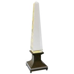 Obelisk-Tischlampe aus Lucite von Sandro Petti für Maison Jansen, Frankreich, 1970er Jahre