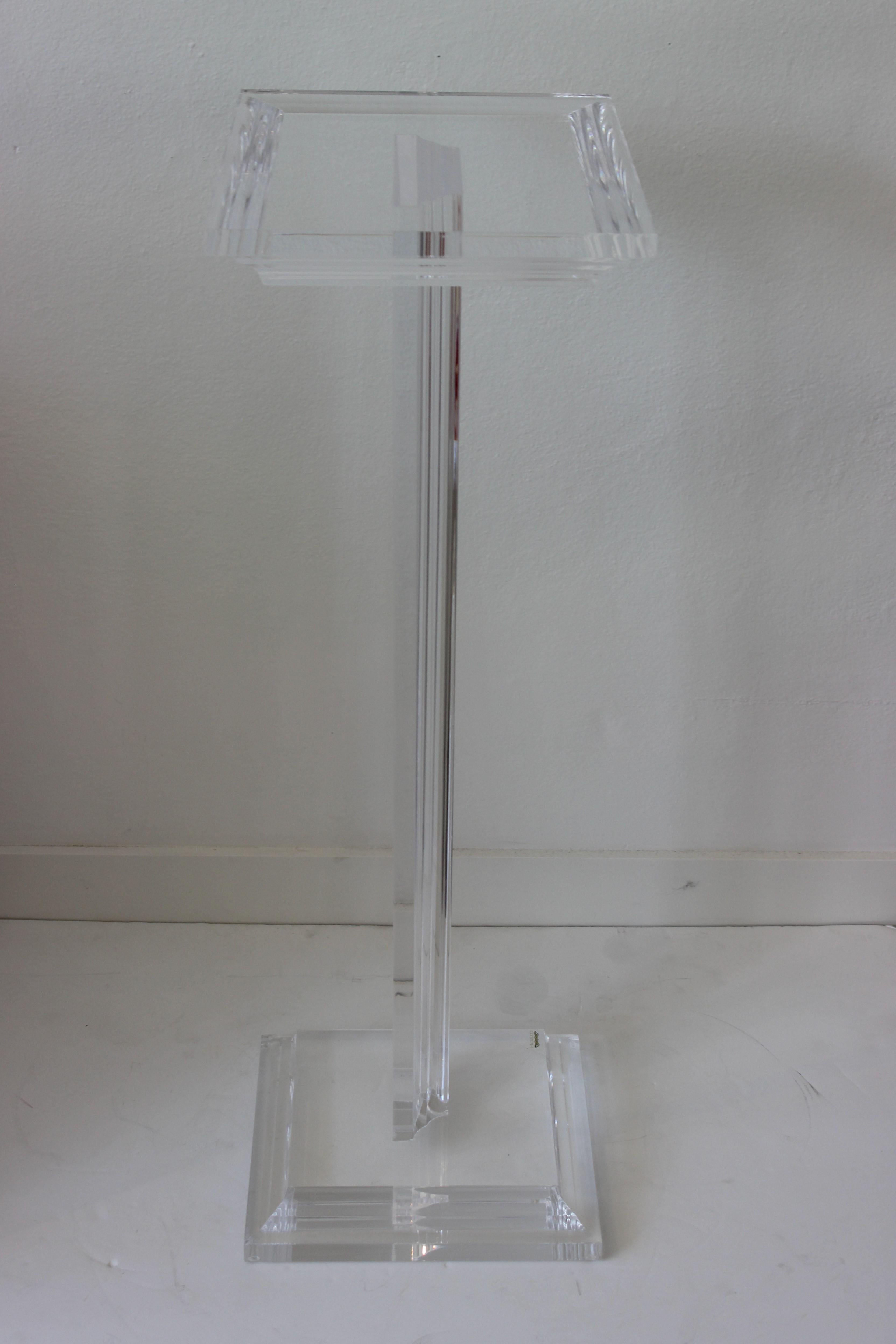 American Lucite Pedestal by Haziza