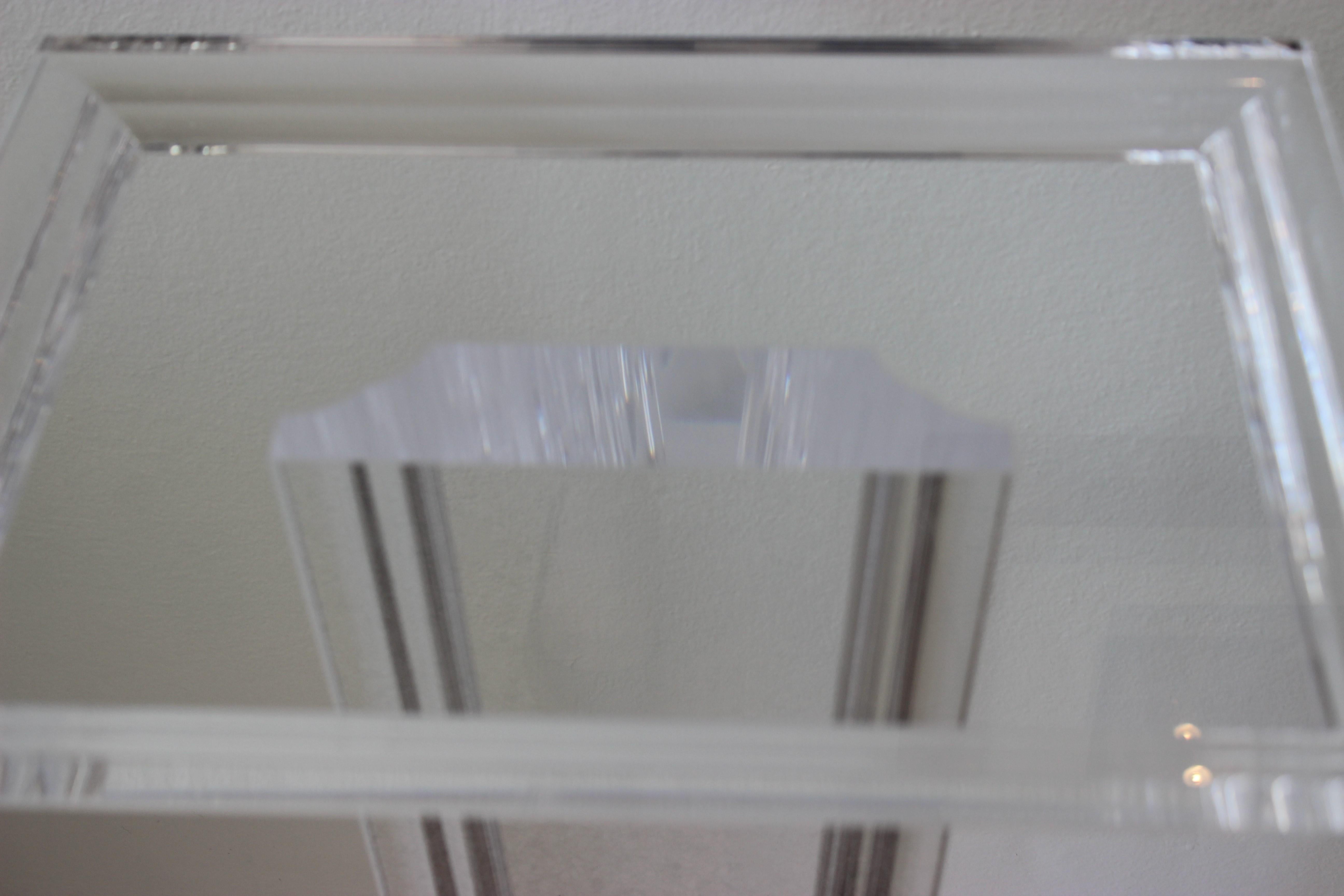 Lucite Pedestal by Haziza In Good Condition In West Palm Beach, FL