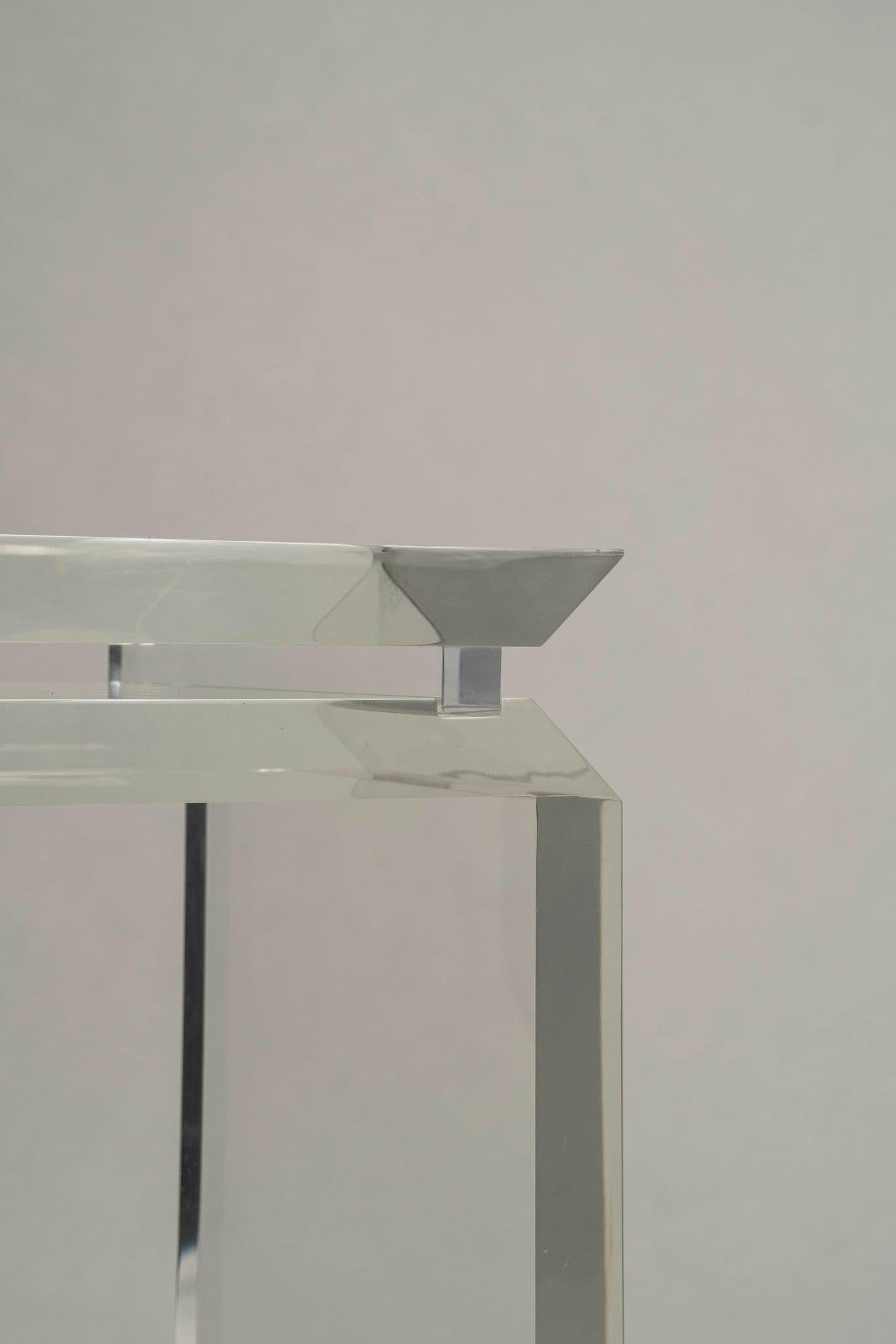 Modern Lucite Pedestal For Sale