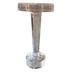 Lucite Pedestal Table