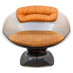 ‘’Lucite Pod’’ Lounge Chair by Raphael Raffel, France 1970s