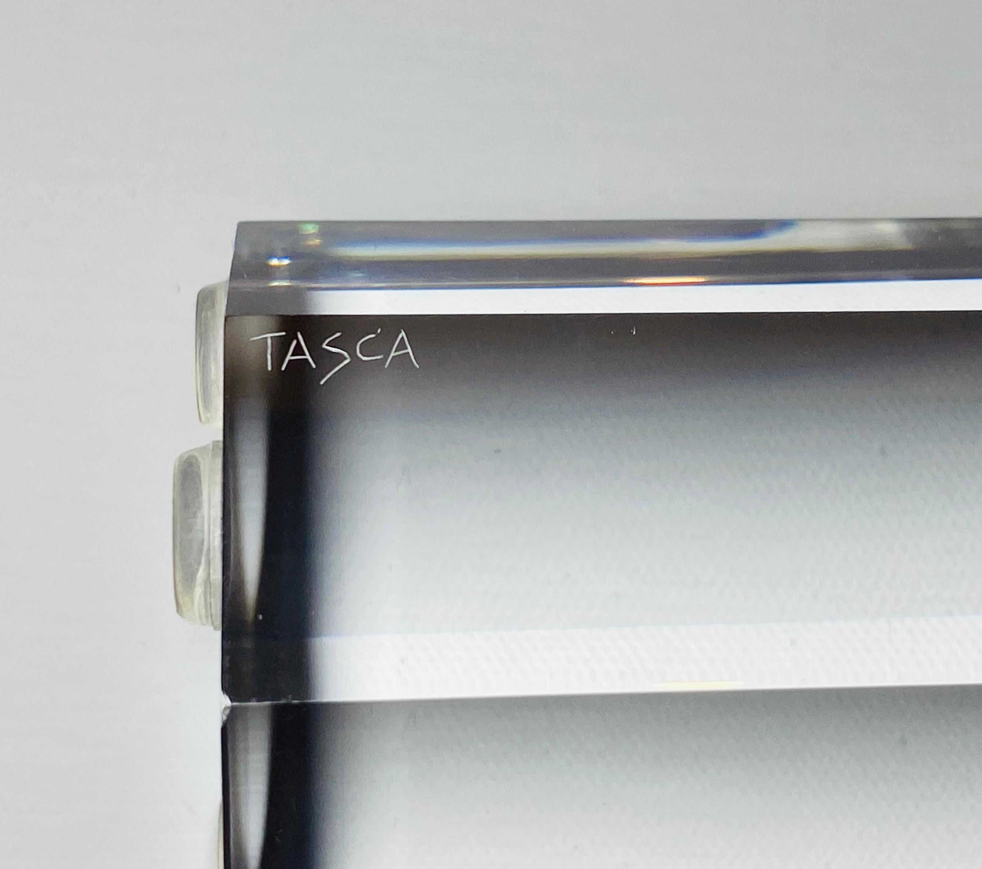 Lucite Prism Tower Sculptures by Alessio Tasca for Fusina 1