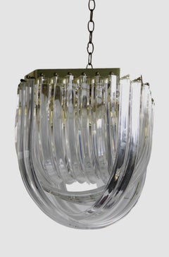 Lucite Ribbon Chandelier Ca. 1970/1980's