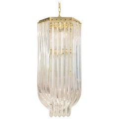 Lucite Ribbon Chandelier