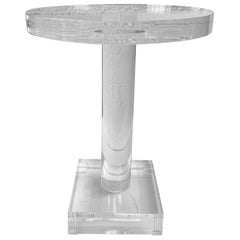 Lucite Round Table