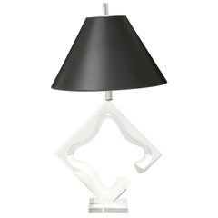 Lucite Sculptural Table Lamp
