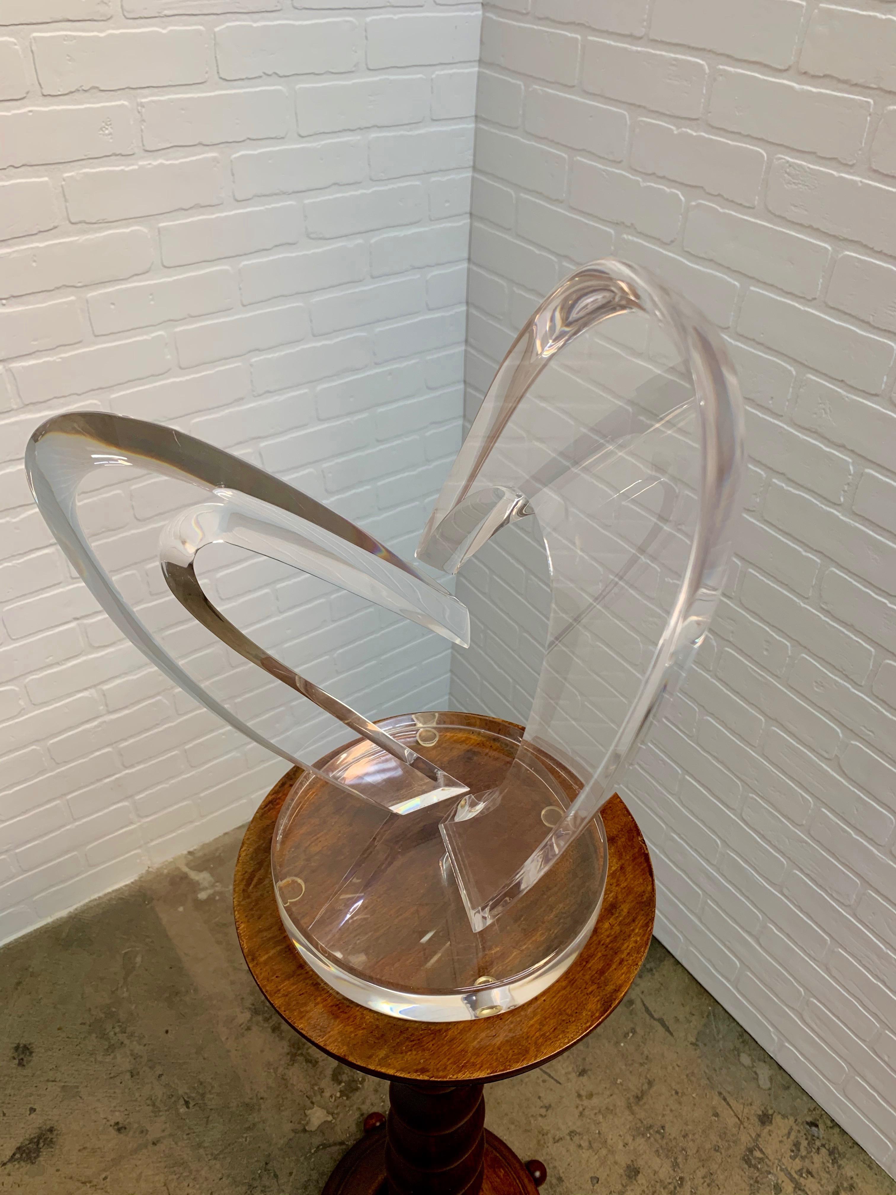Lucite Sculpture by Van Teal In Good Condition In Denton, TX