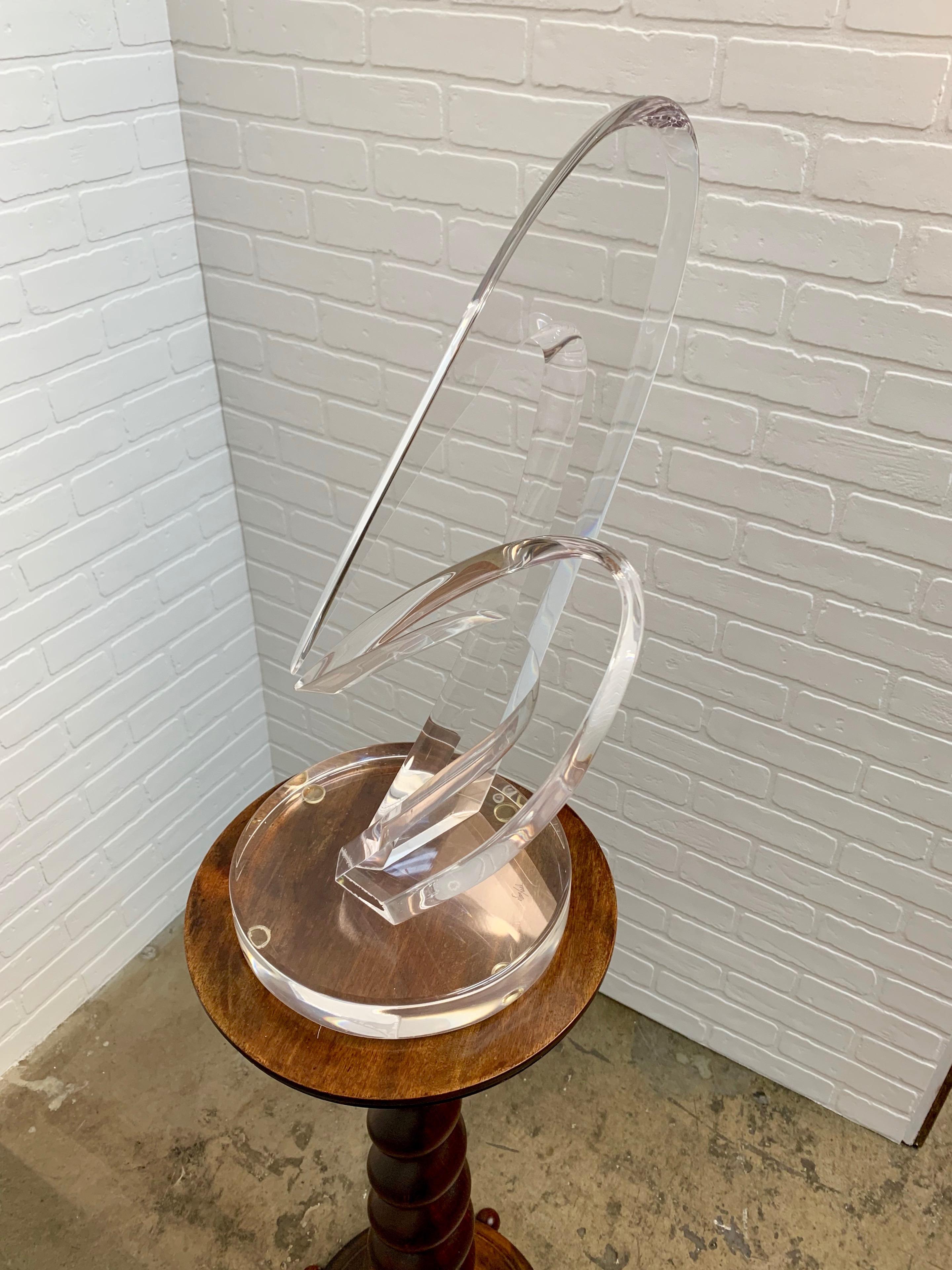 Acrylic Lucite Sculpture by Van Teal