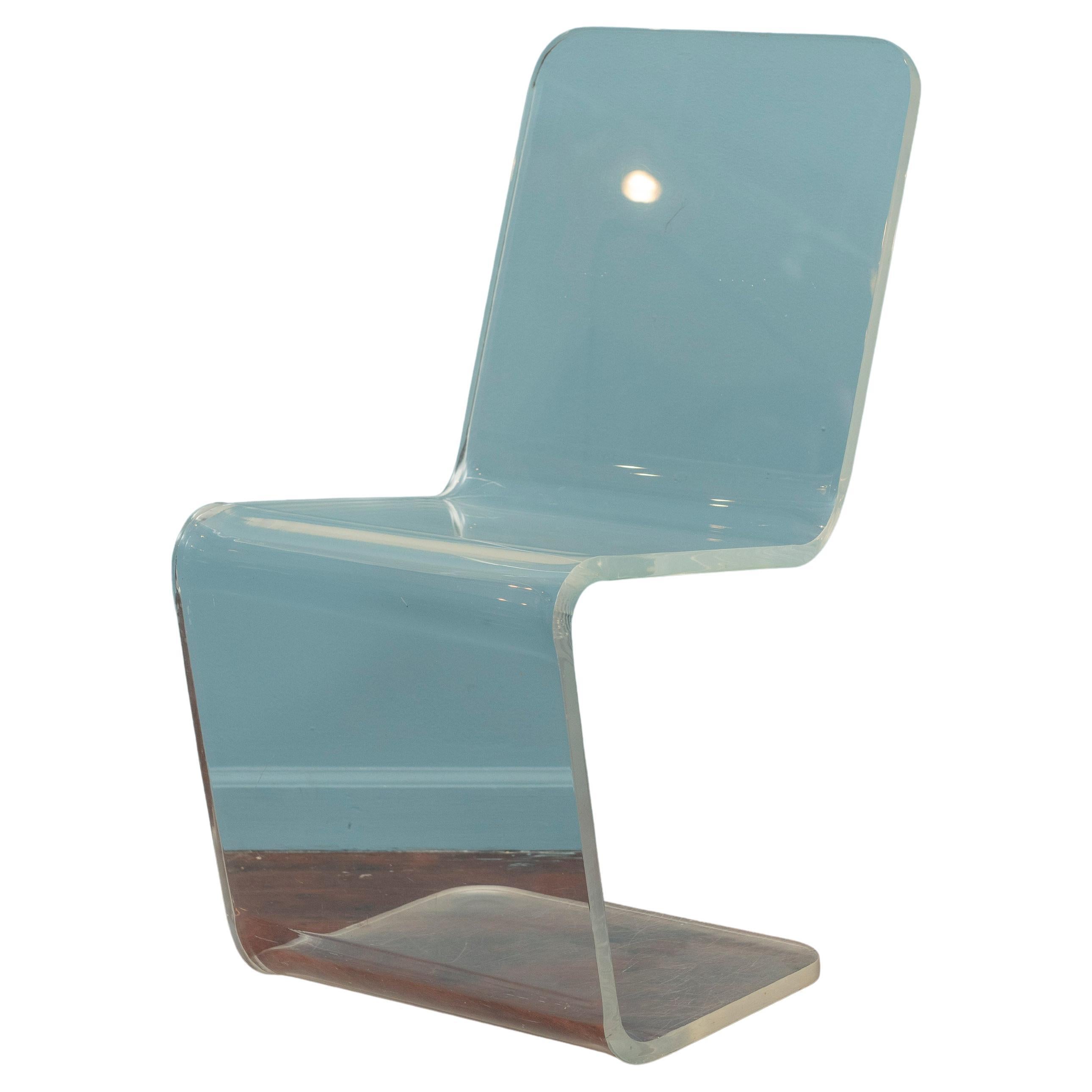 Sedia laterale in lucite in vendita