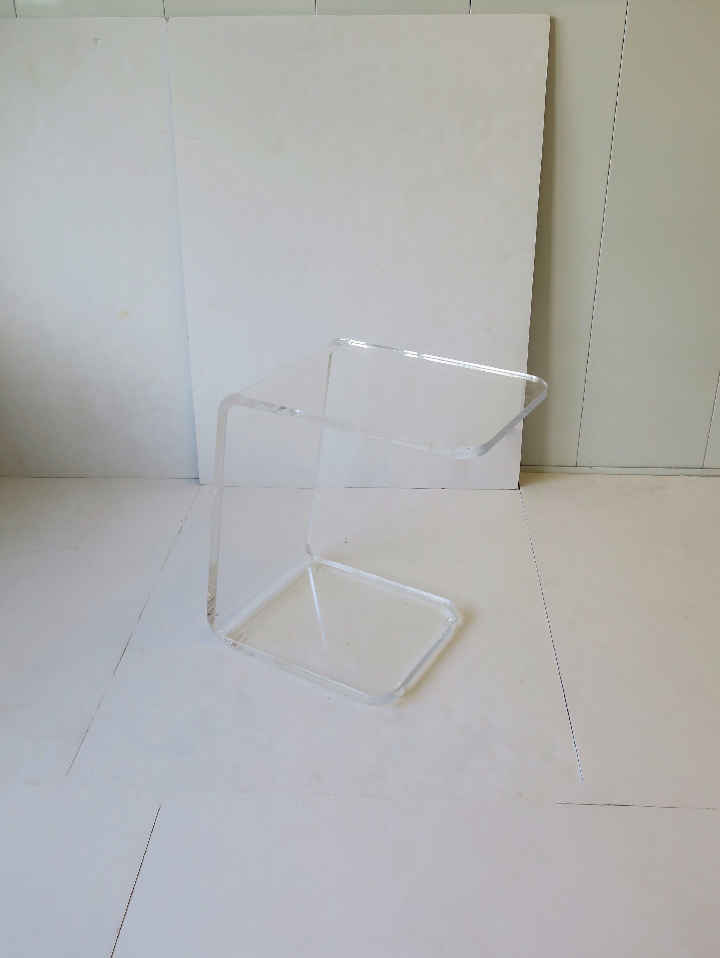 Lucite Side or End Table 4