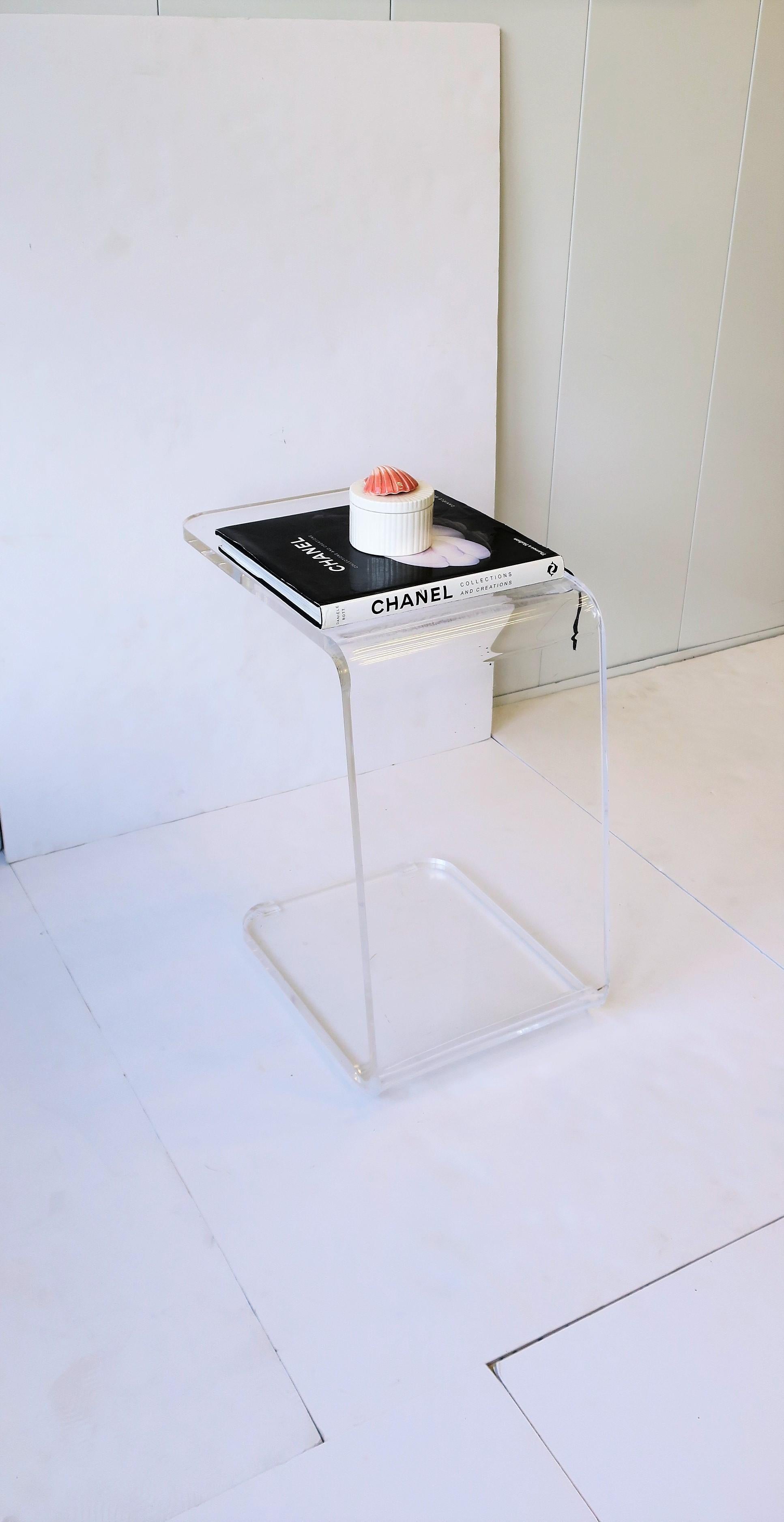 Lucite Side or End Table 1