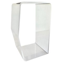 Retro Lucite Side Table, 1980s USA