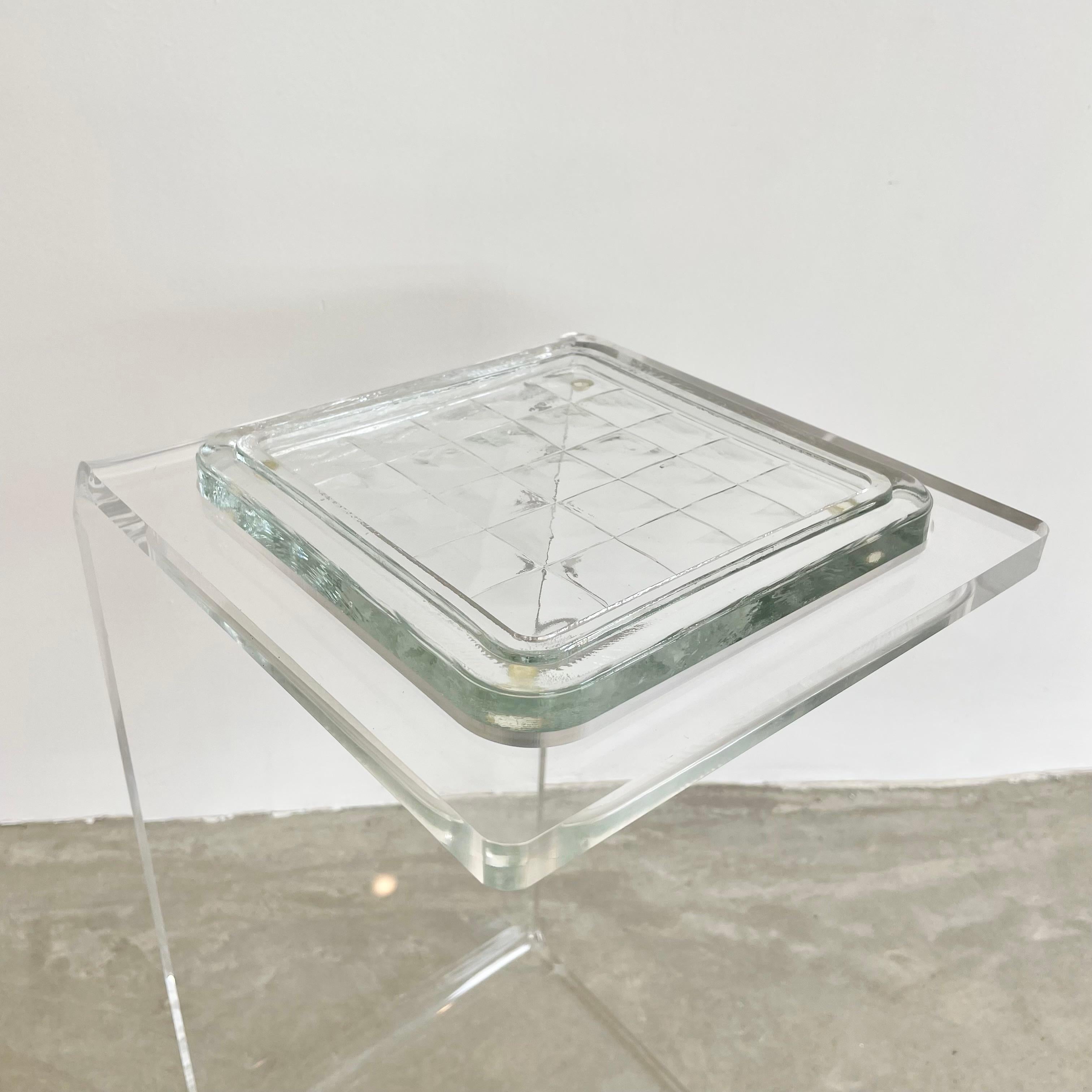 Lucite Side Table Catchall, 1980s Germany For Sale 2