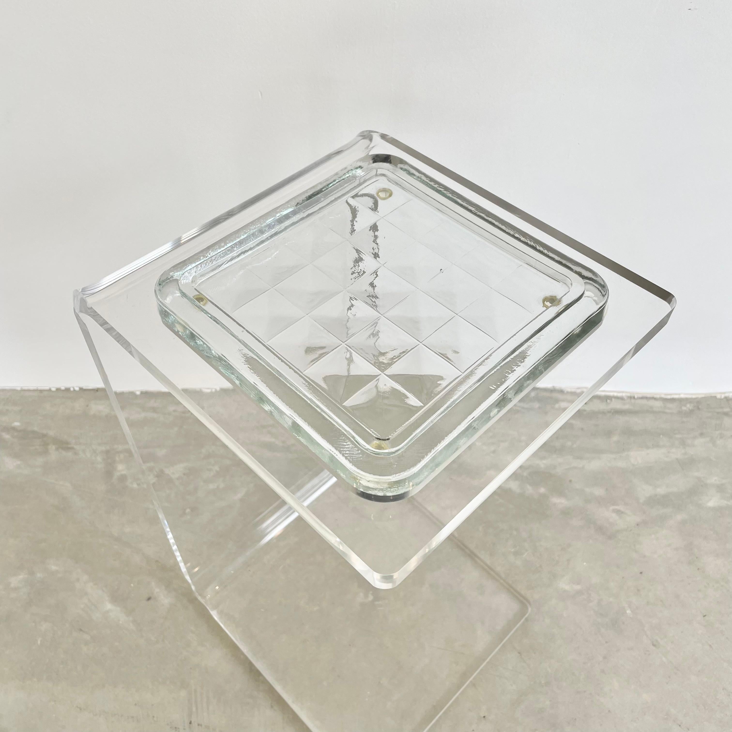 Lucite Side Table Catchall, 1980s Germany For Sale 3