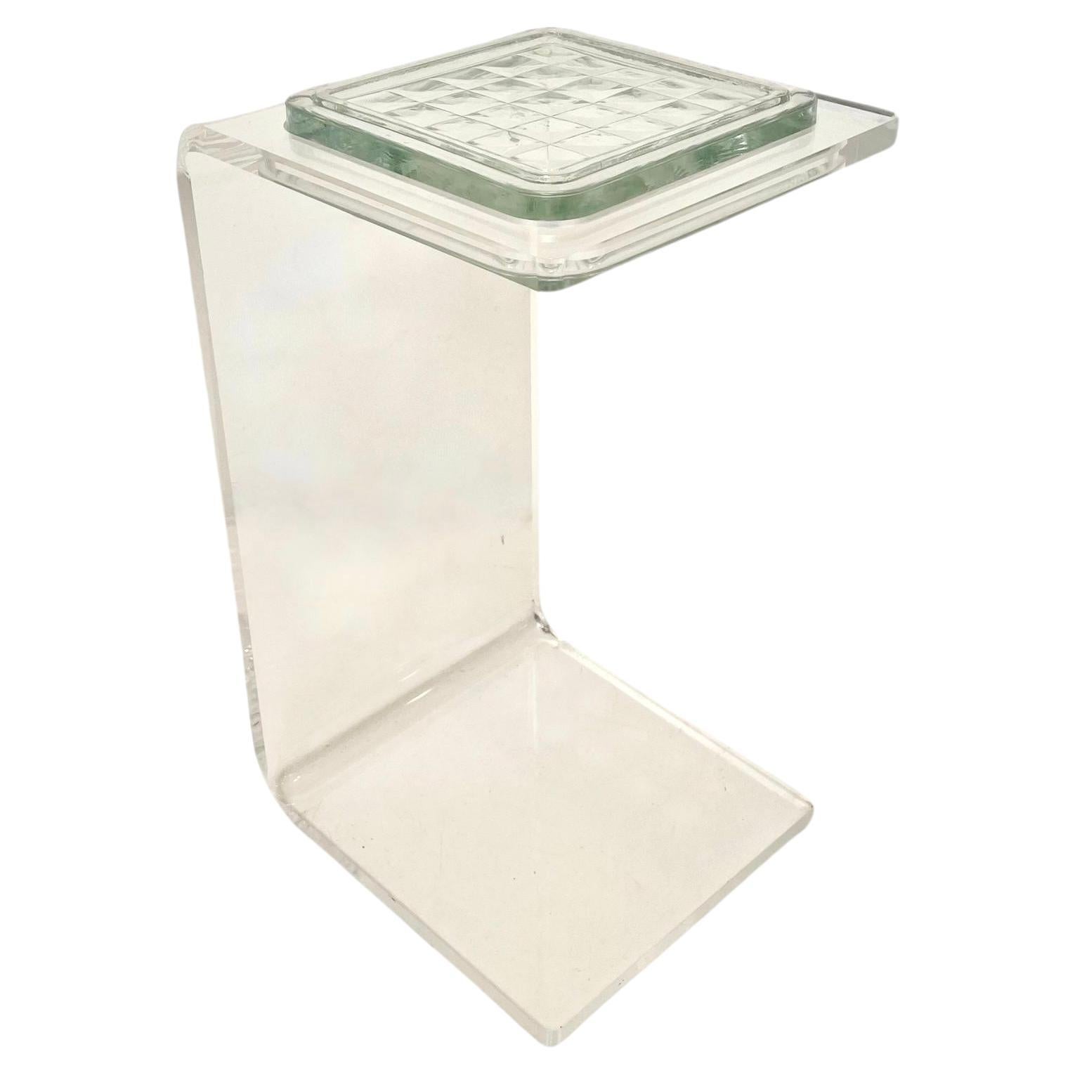 Lucite Side Table Catchall, 1980s Germany