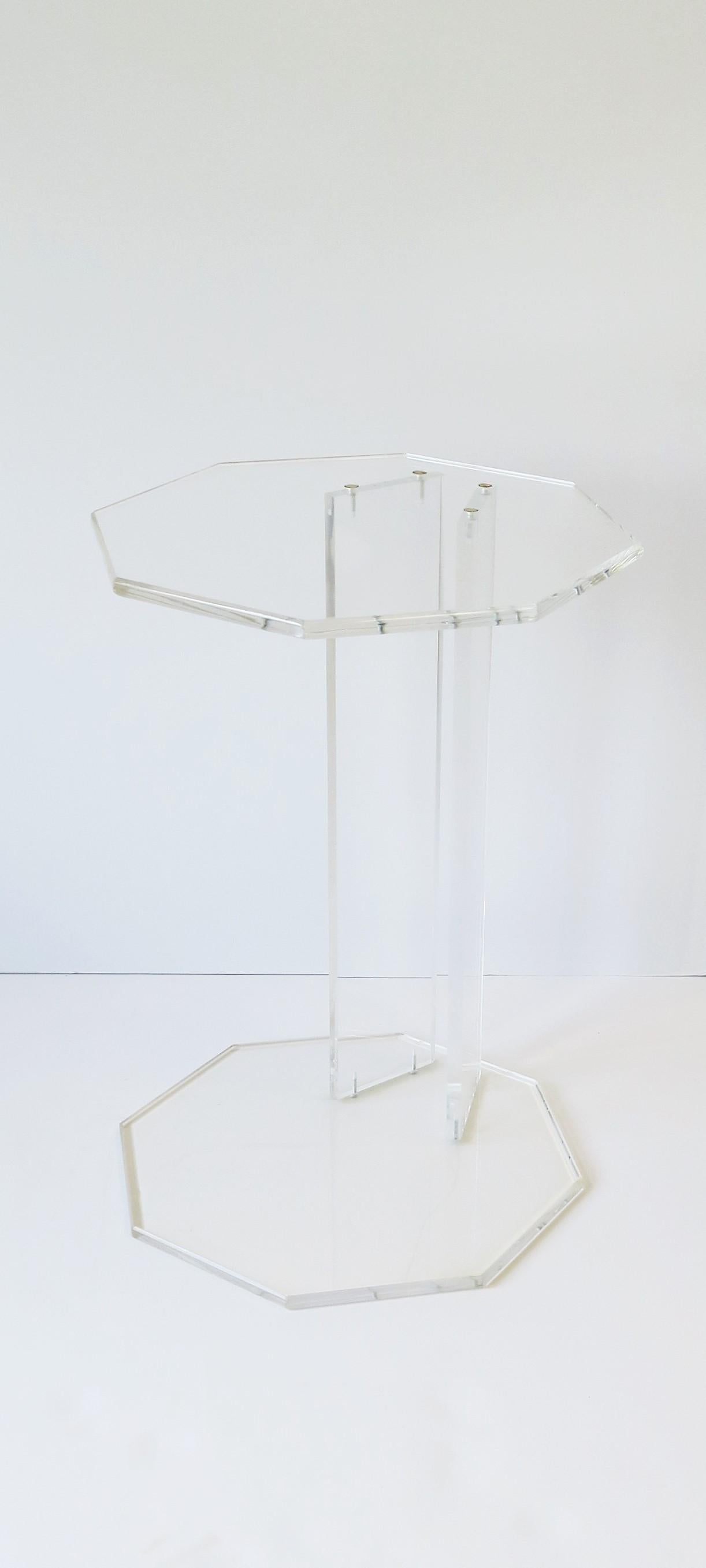 Modern Lucite Drinks Table For Sale