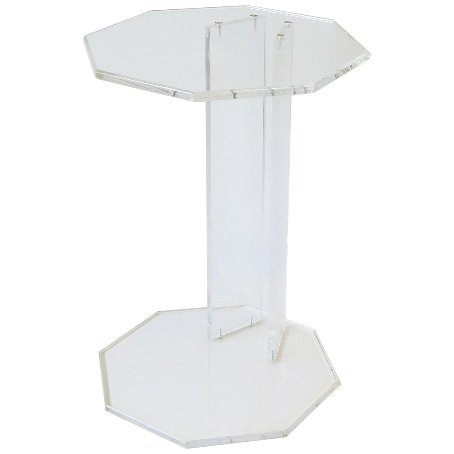 Lucite Side Drinks Table
