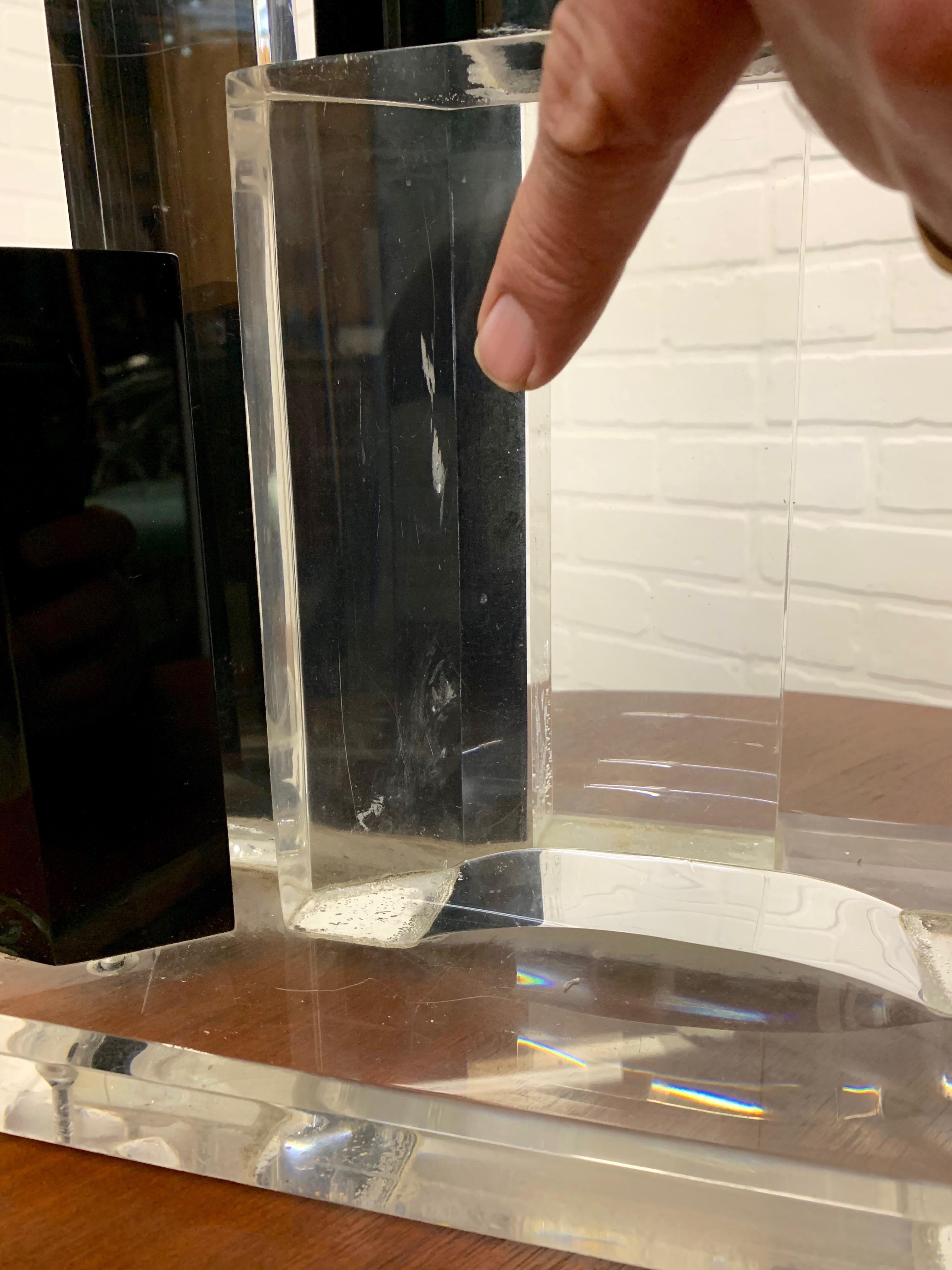 Lucite Skyscraper Sculpture by Van Teal 7