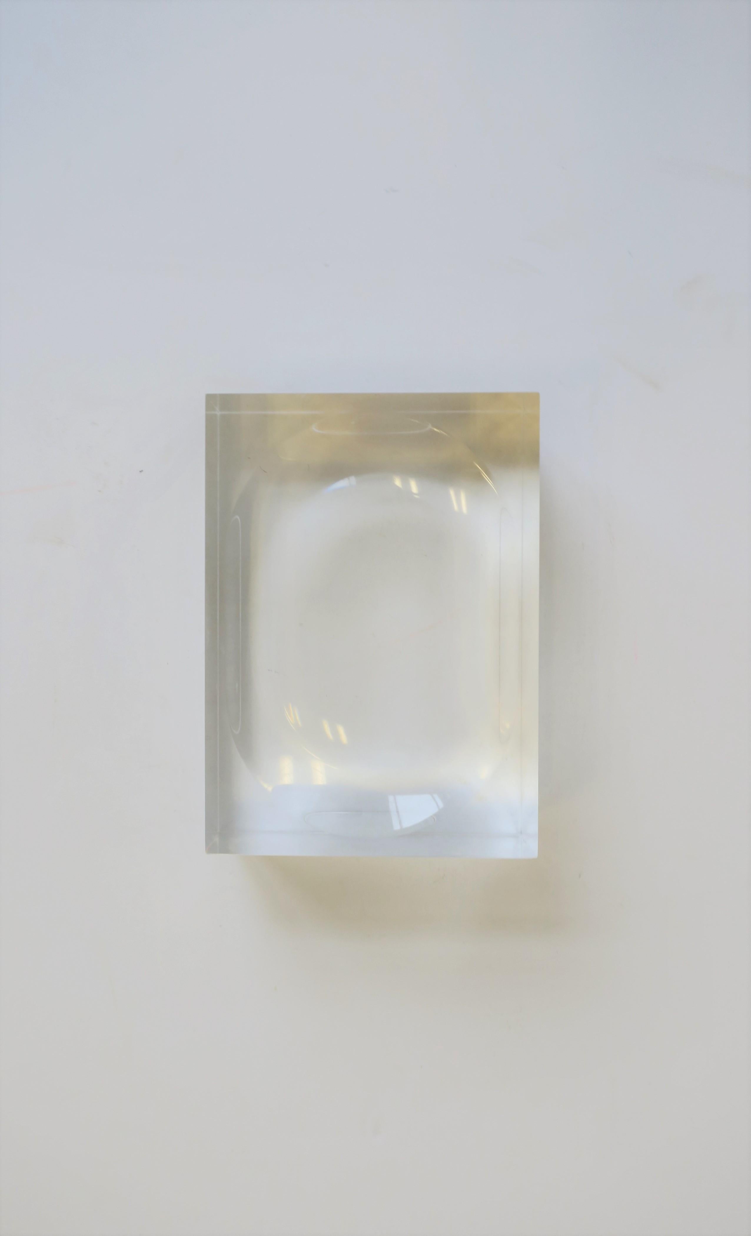 Modern Lucite Soap Dish