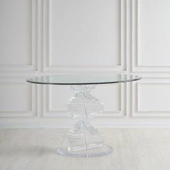 Lucite Spiral Dining Table