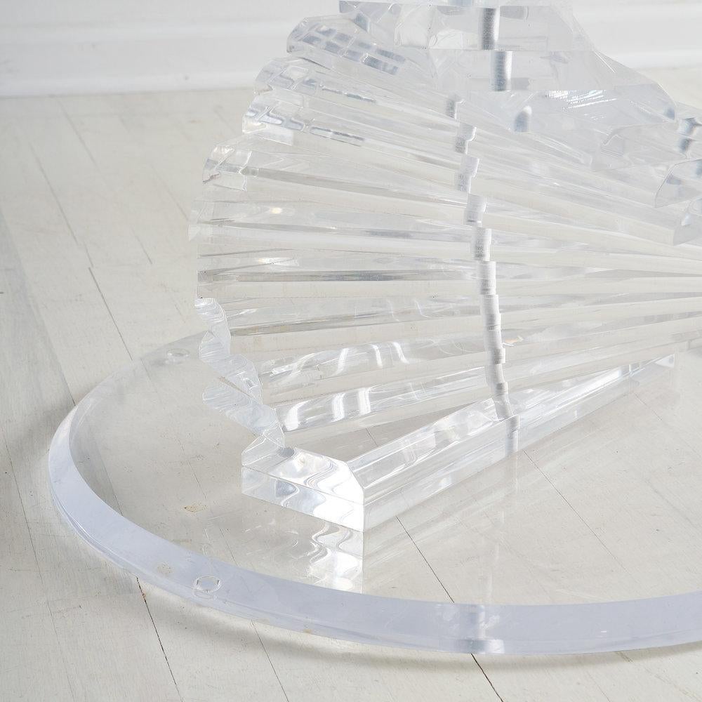 20th Century Lucite Spiral Dining Table