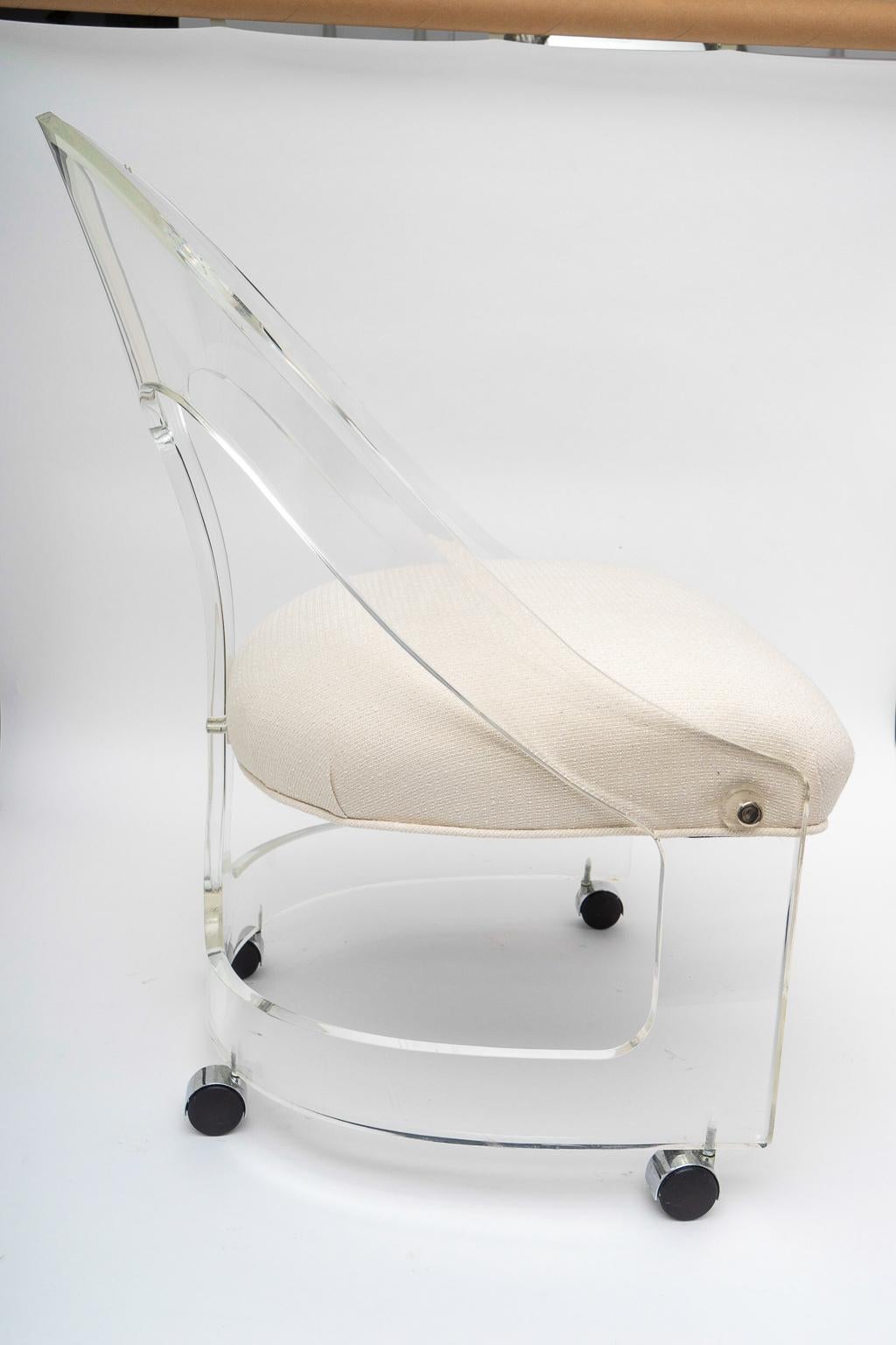 Lucite Spoon Back Chair 1