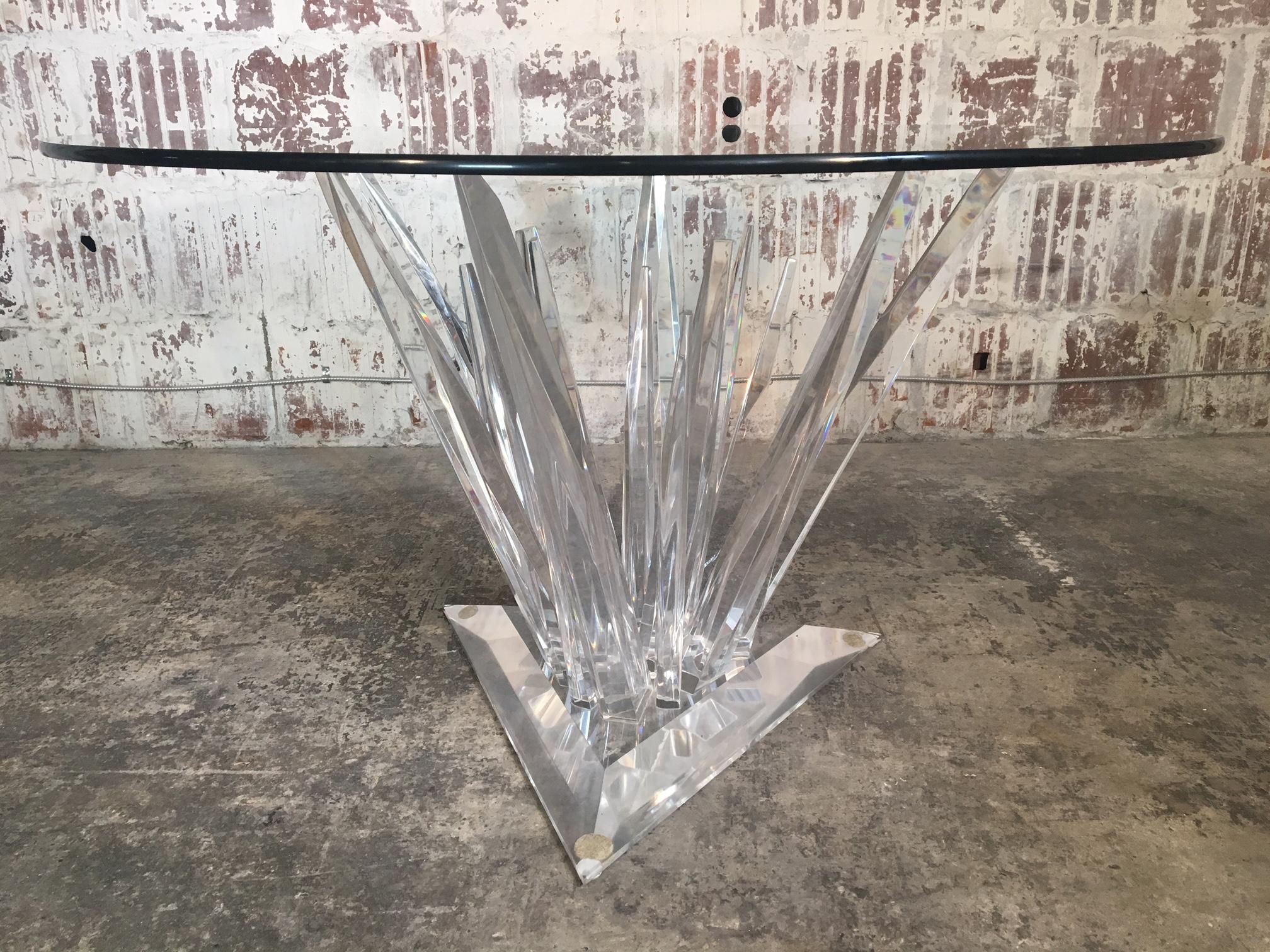 Lucite Stalagmite Dining Table in the Manner of Haziza 2