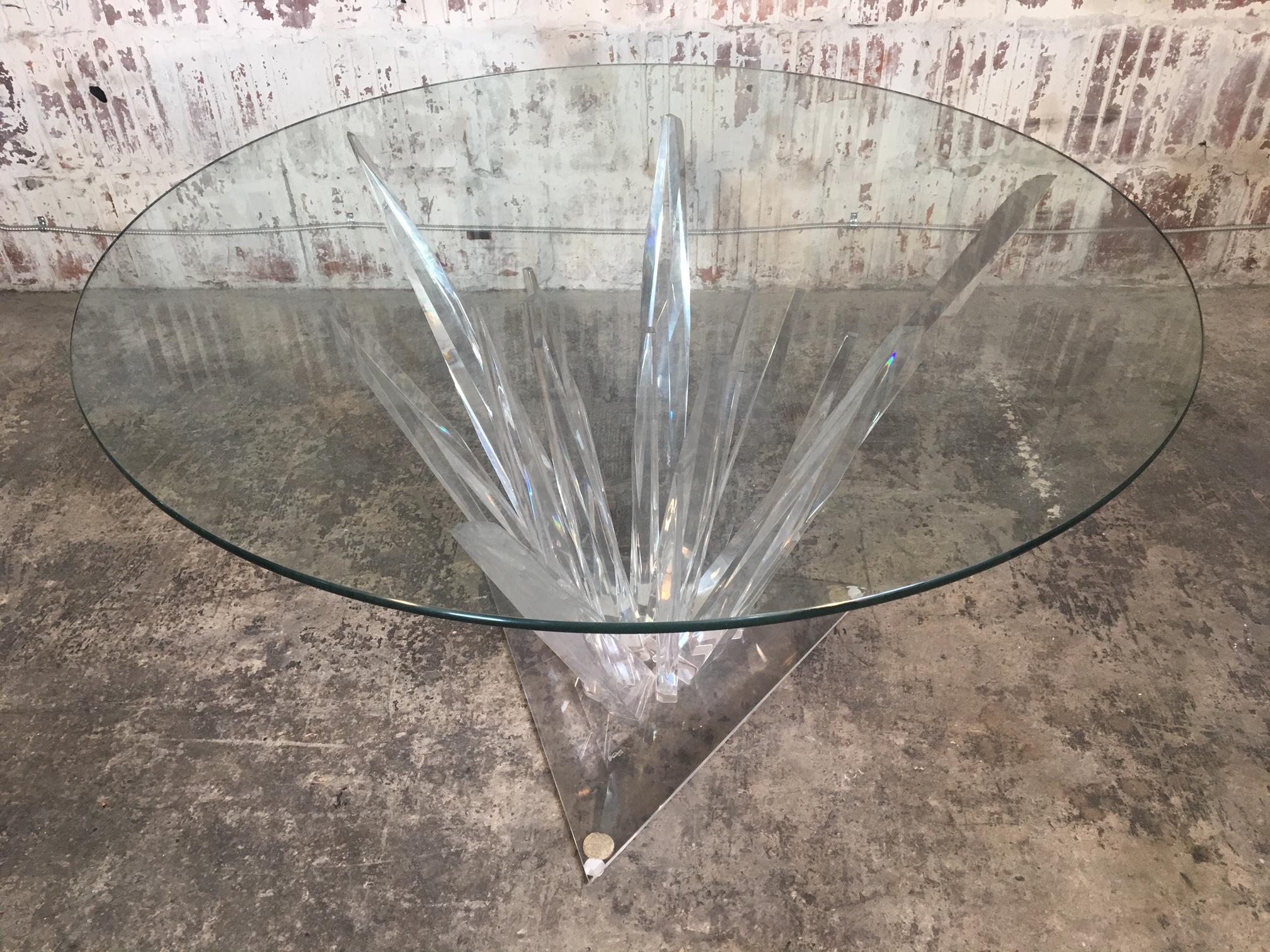Lucite Stalagmite Dining Table in the Manner of Haziza 3