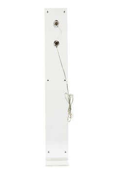 Charles Hollis Jones Lucite and Chrome Floor Lamp, 54\" Modern Design