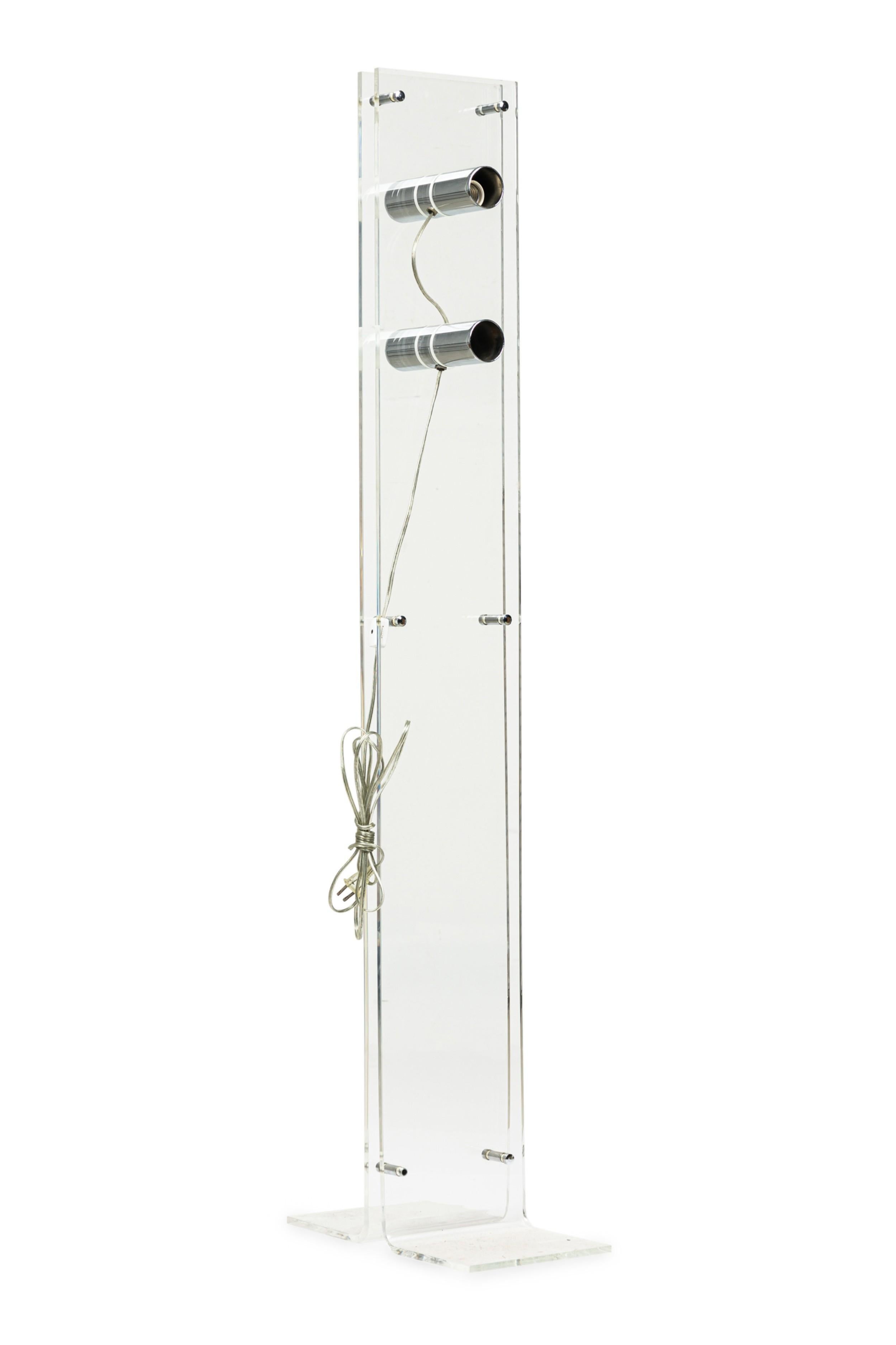 Unknown Lucite Standing Lamp, Attributed to Charles Hollis Jones For Sale